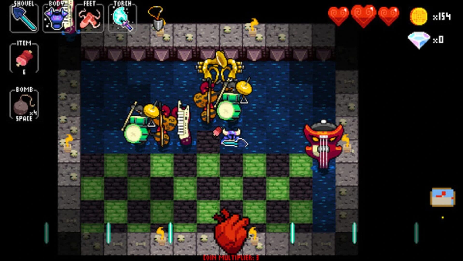 Crypt of the Necrodancer: Shovel Knight screenshot 1