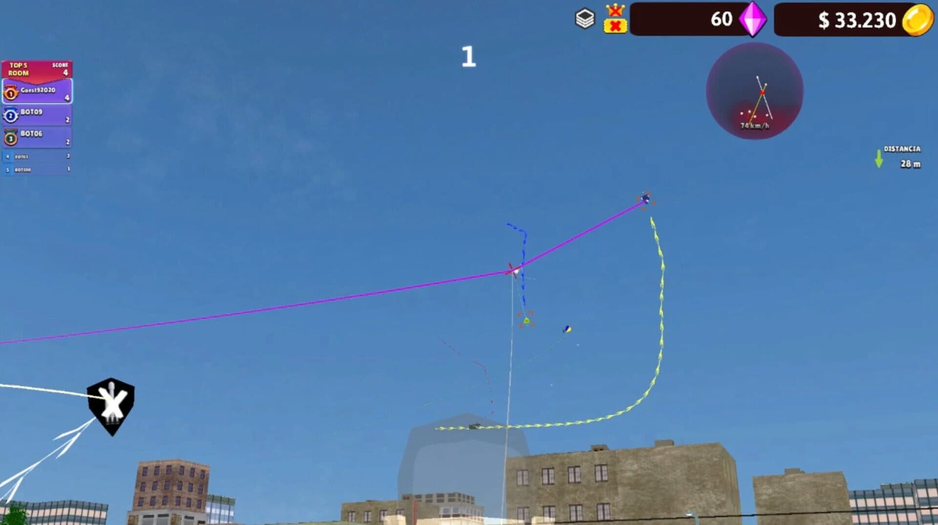 CS Diamantes Pipas: Kite Game screenshot 3