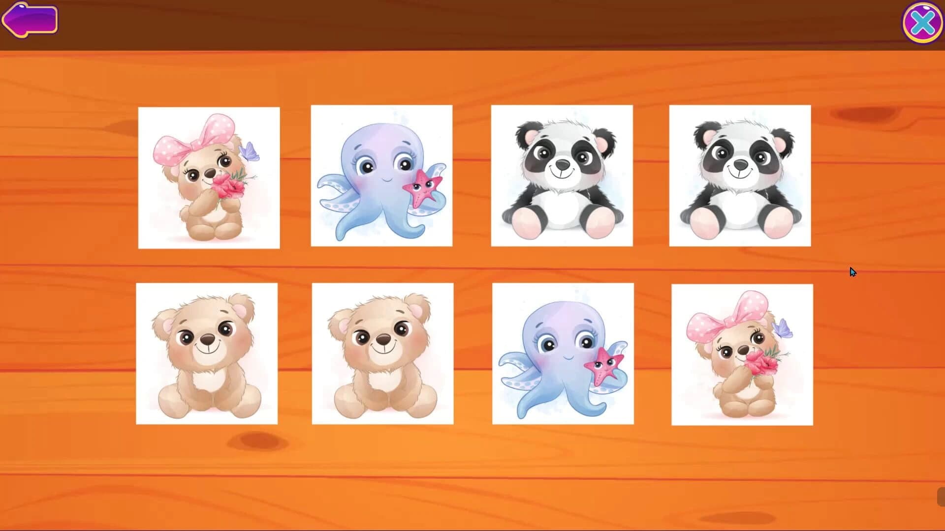 Cute Animals Memory Card Game screenshot 3