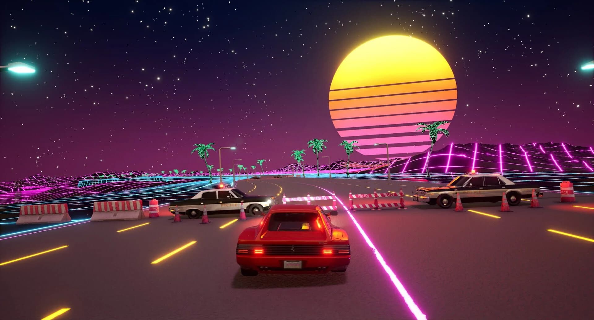 Cyber OutRun screenshot 3