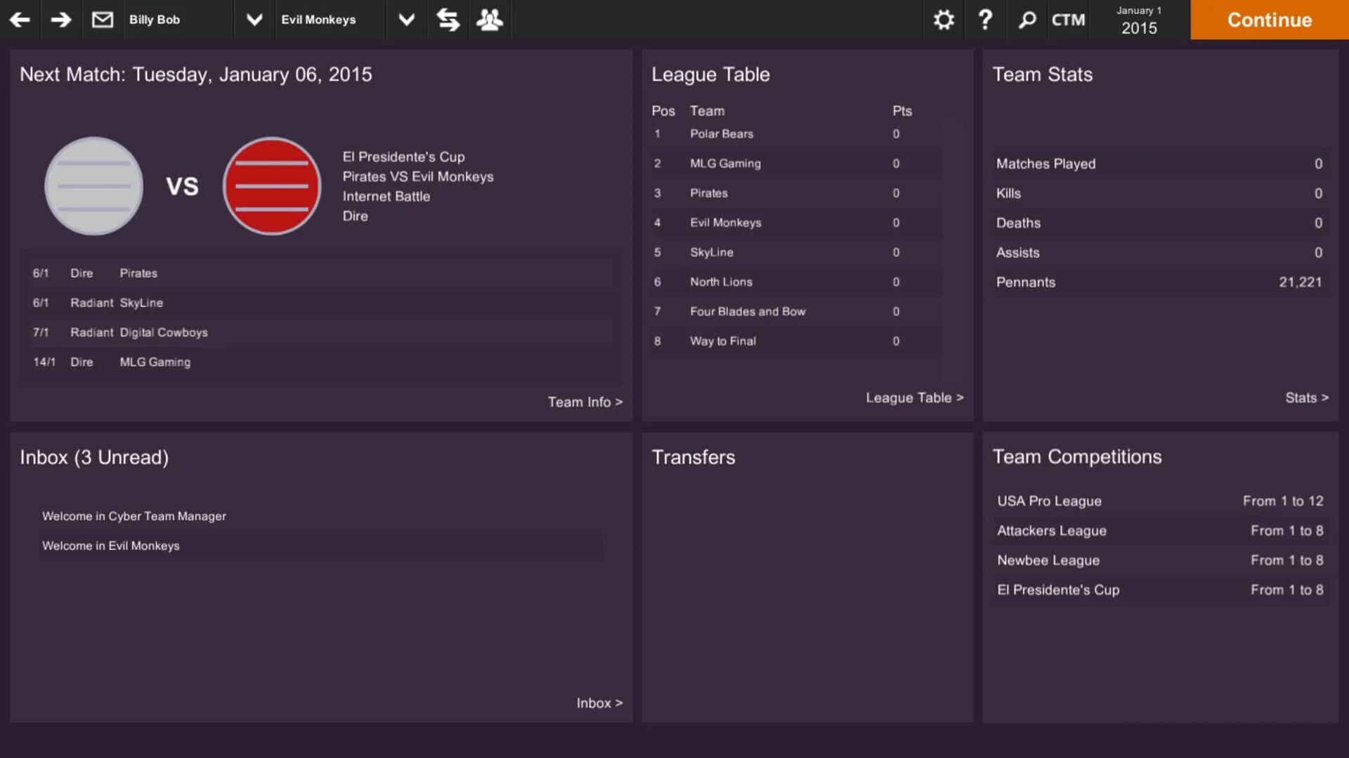Cyber Team Manager screenshot 1