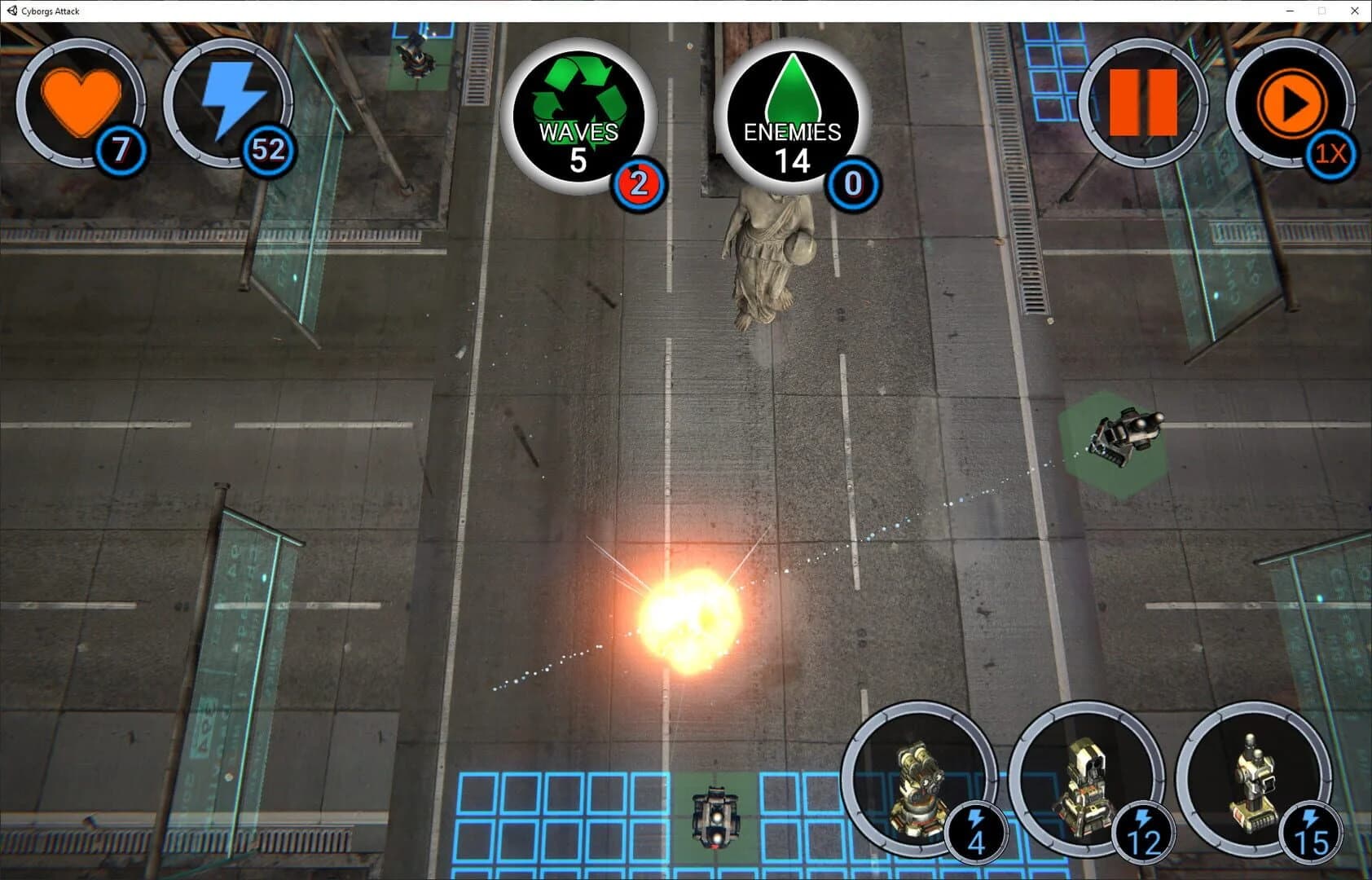 Cyborgs Attack screenshot 5