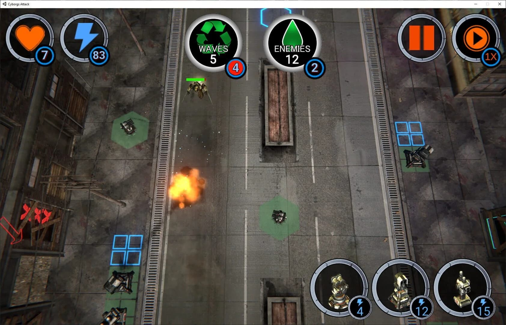 Cyborgs Attack screenshot 1
