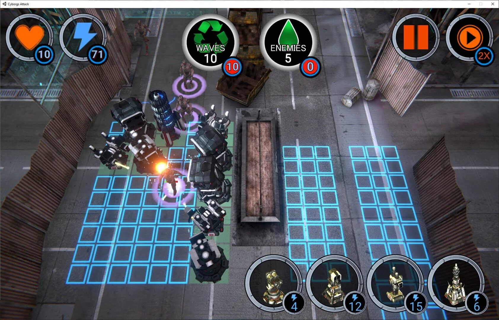Cyborgs Attack screenshot 4