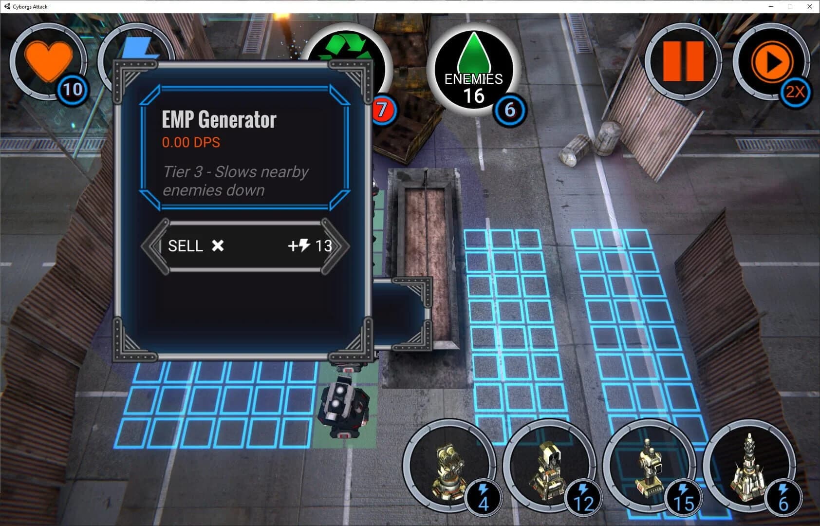 Cyborgs Attack screenshot 2