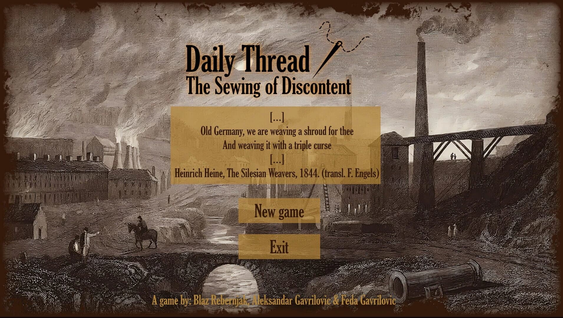 Daily Thread: The Sewing of Discontent screenshot 1