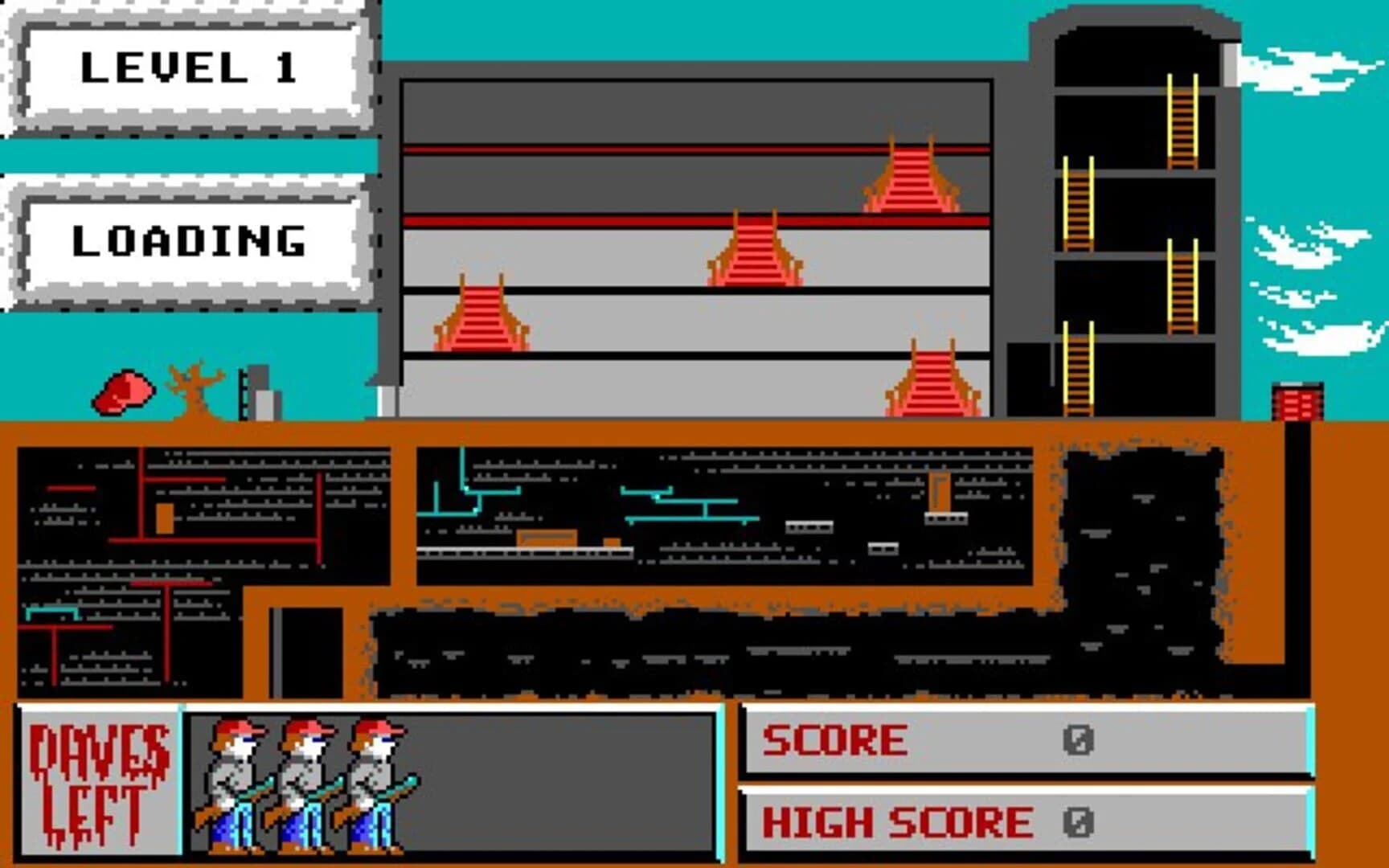 Dangerous Dave in the Haunted Mansion screenshot 1