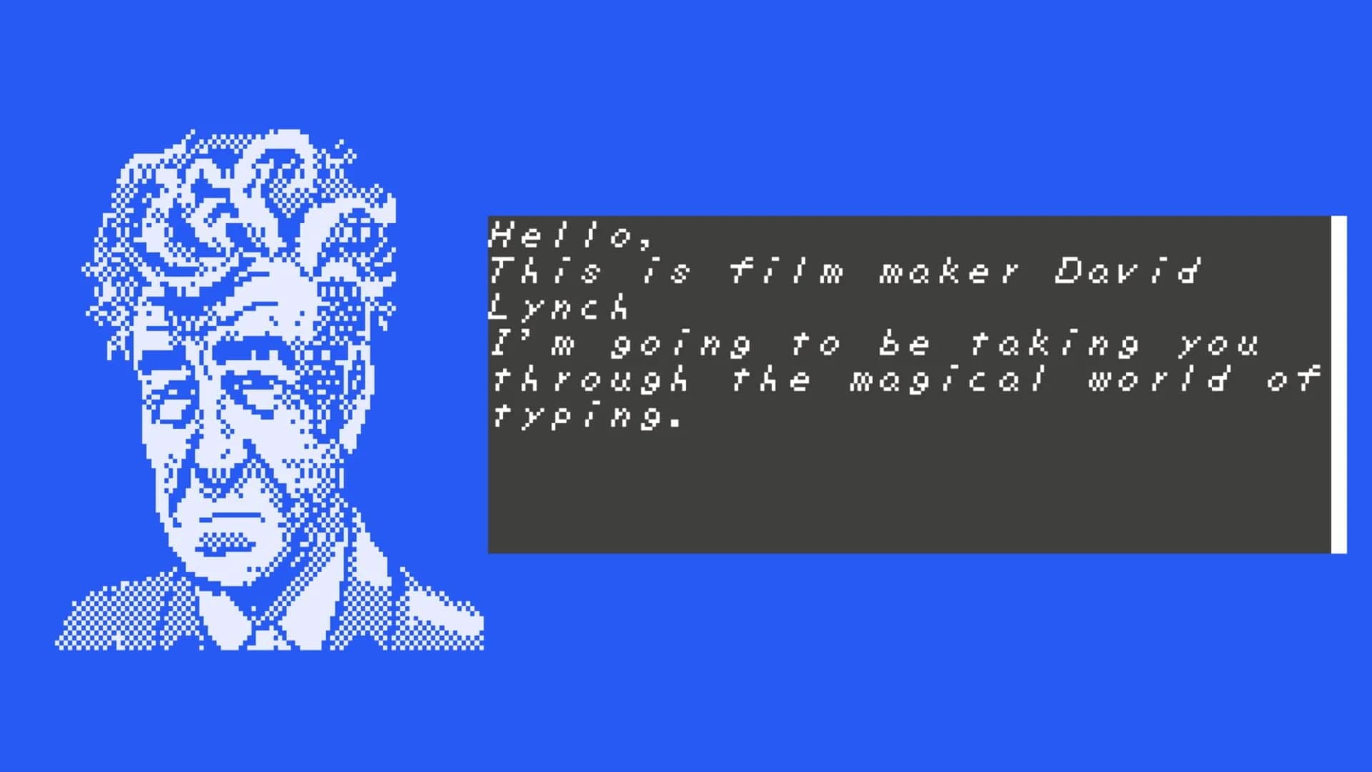 David Lynch Teaches Typing screenshot 1