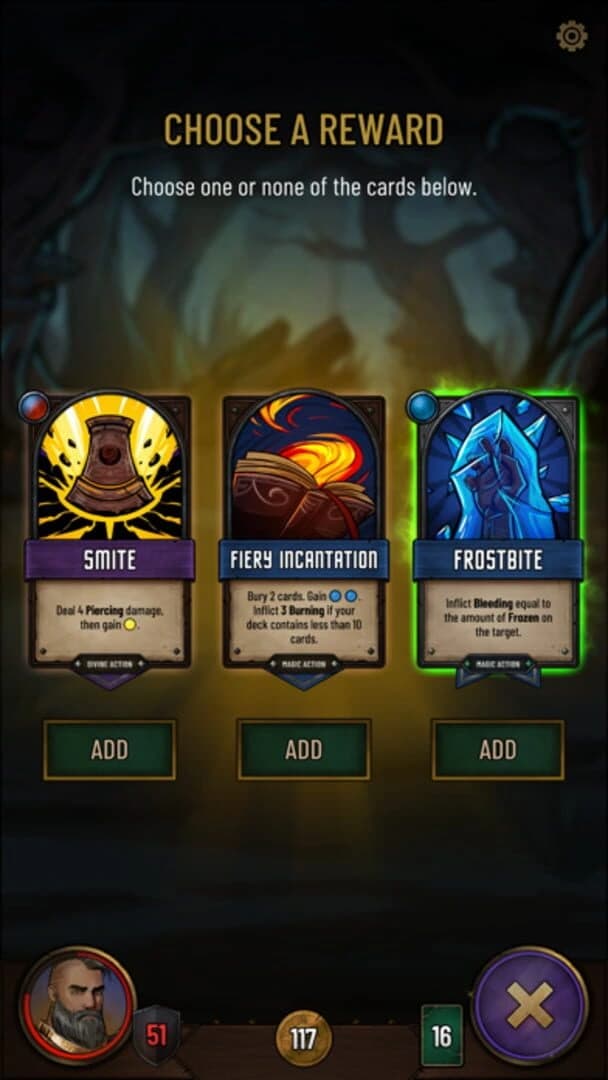 Dawncaster: Deckbuilding RPG screenshot 1