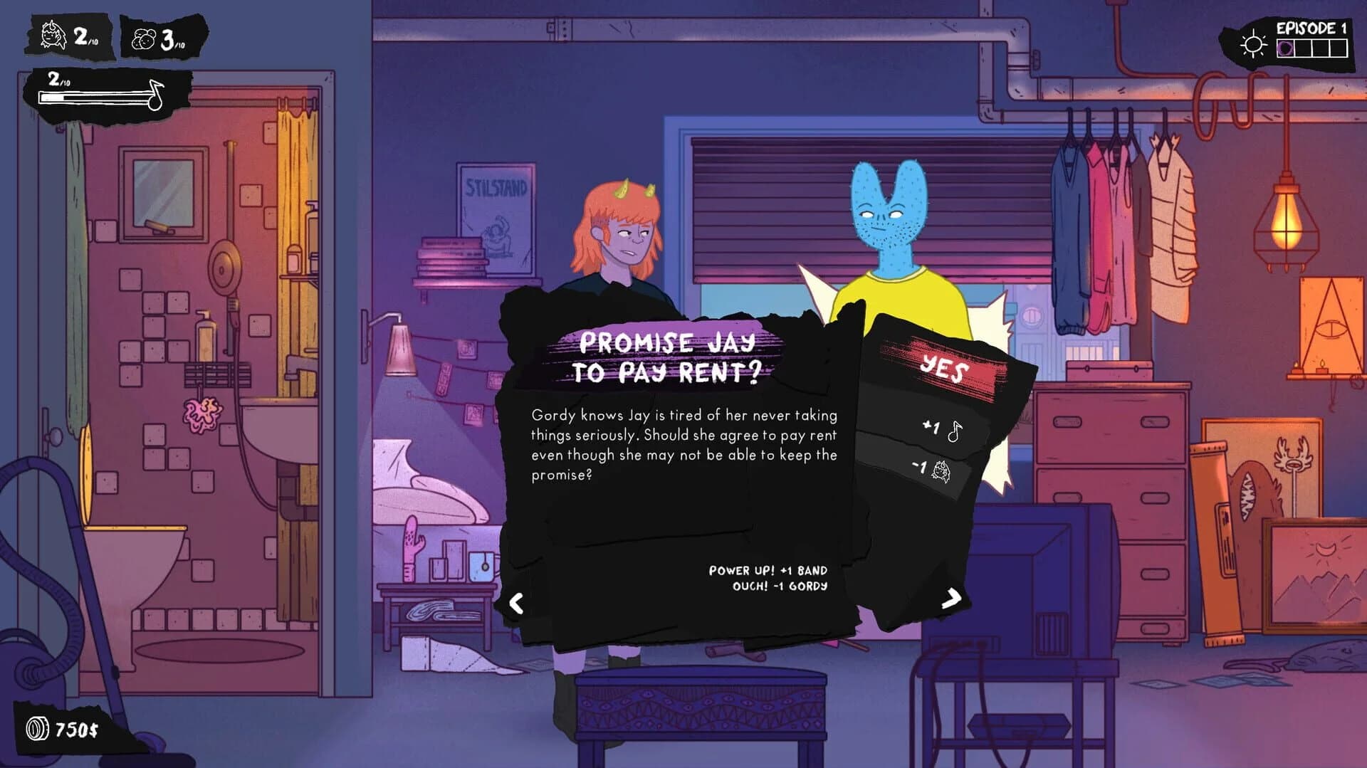 Dead Pets: A Punk Rock Slice of Life Sim screenshot 5
