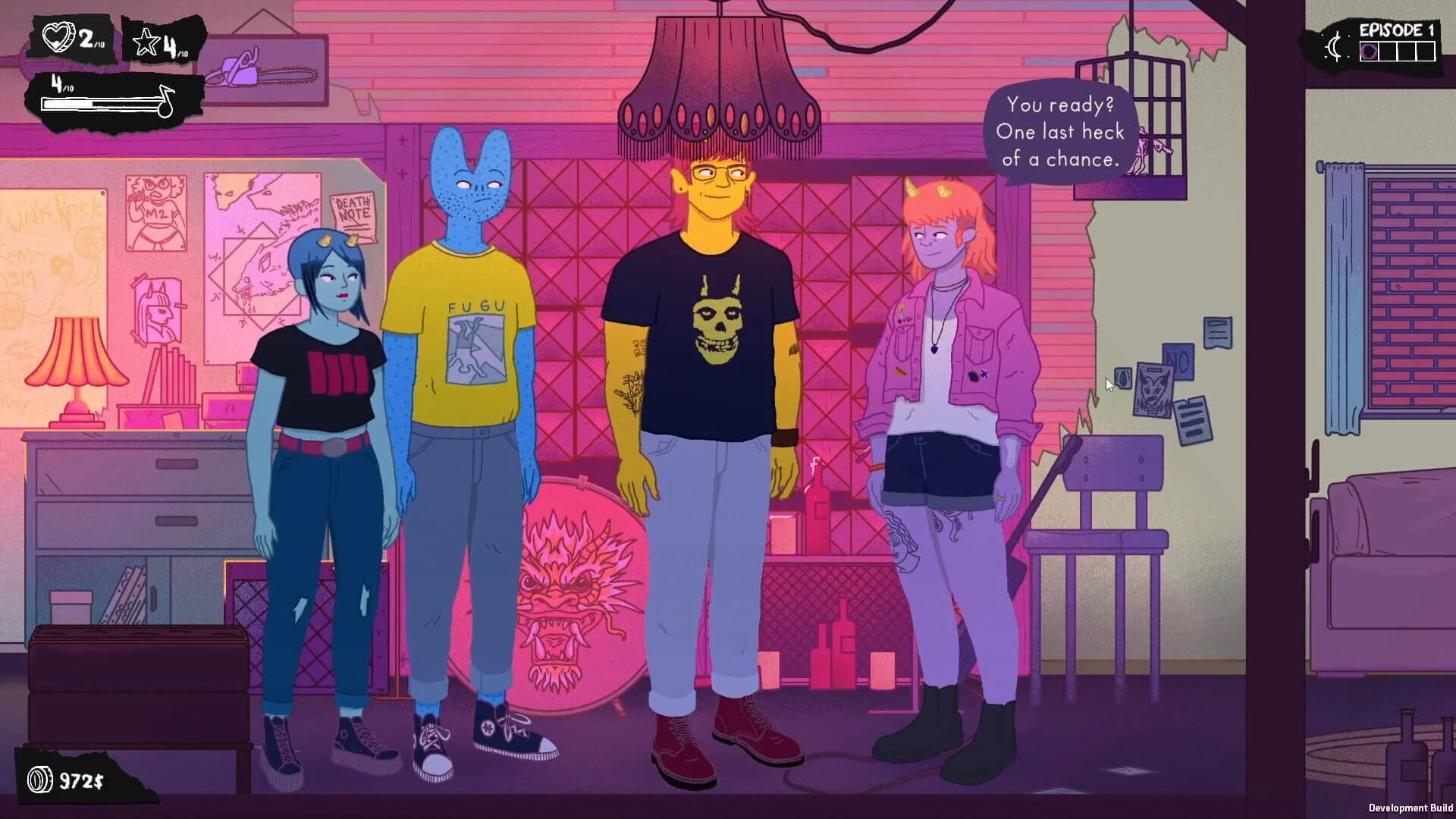 Dead Pets: A Punk Rock Slice of Life Sim screenshot 1