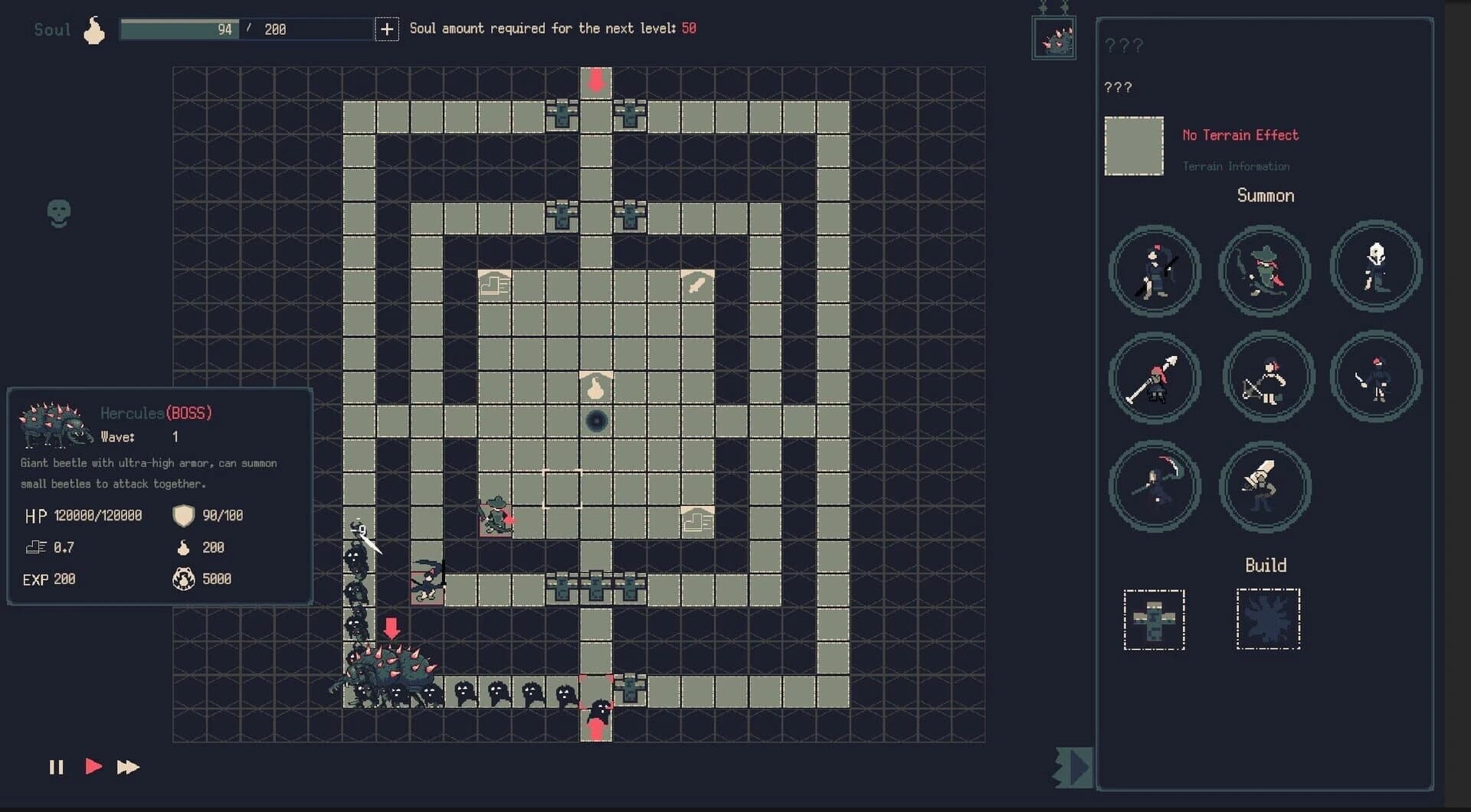 Dead Soul Tower Defense: Shadow Labyrinth screenshot 2