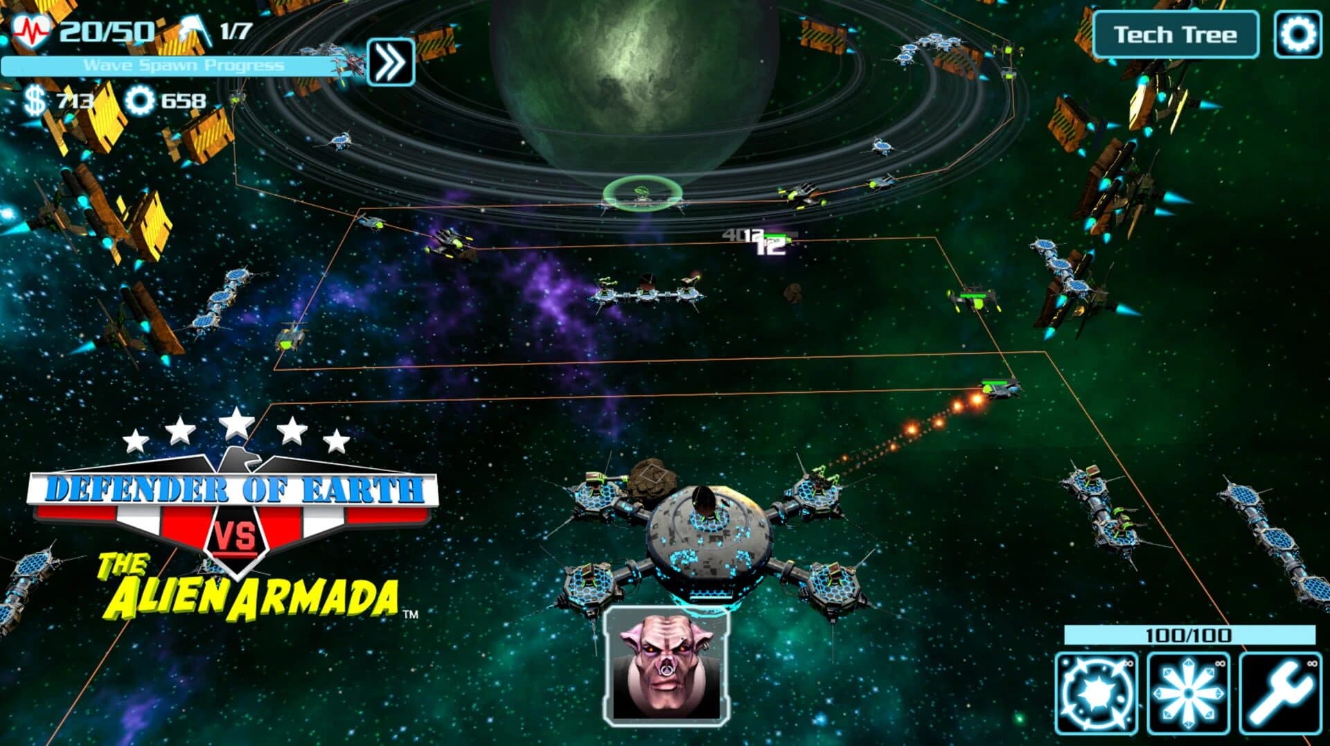 Defender of Earth vs. The Alien Armada screenshot 5