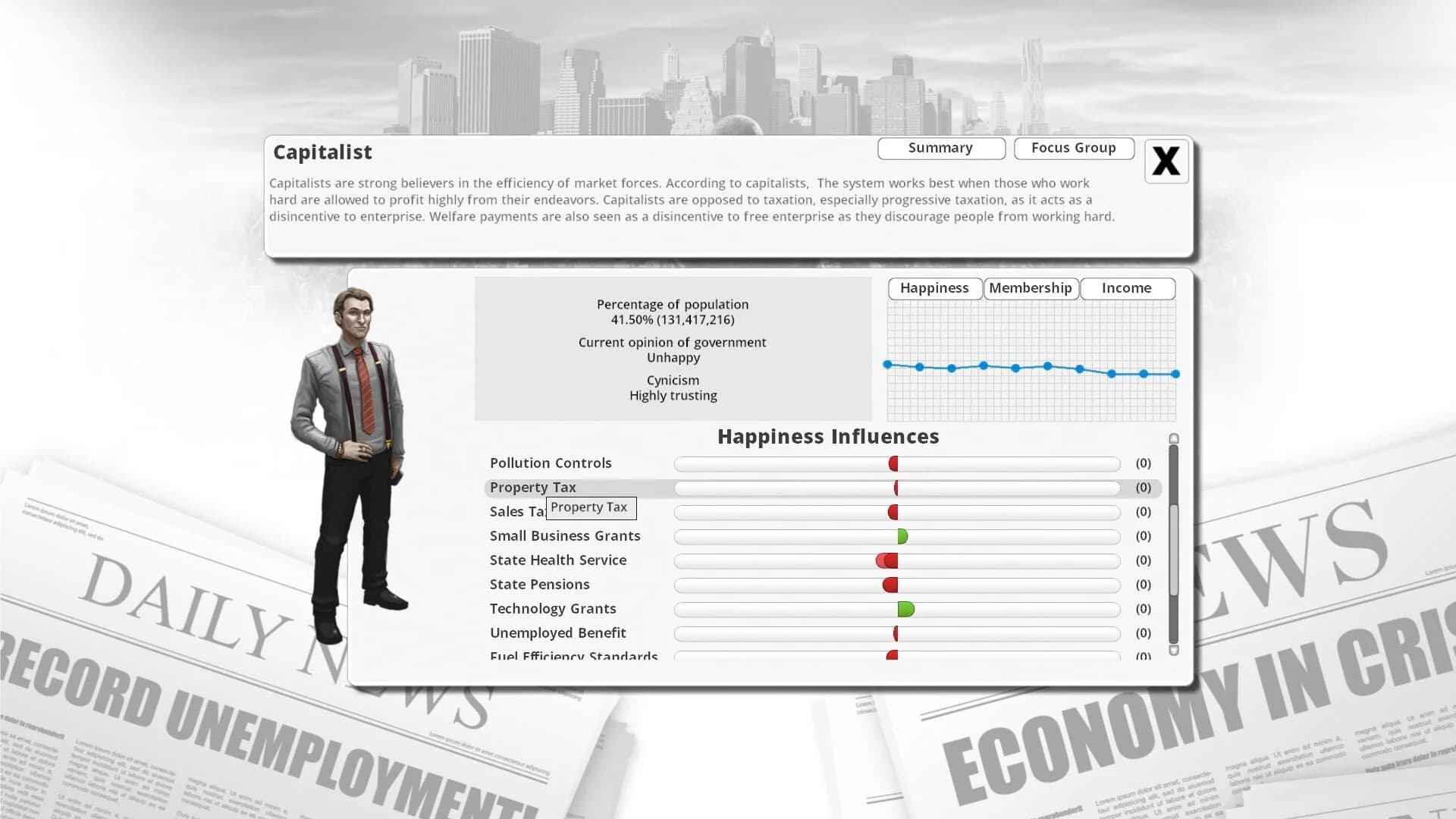 Democracy 3 screenshot 4