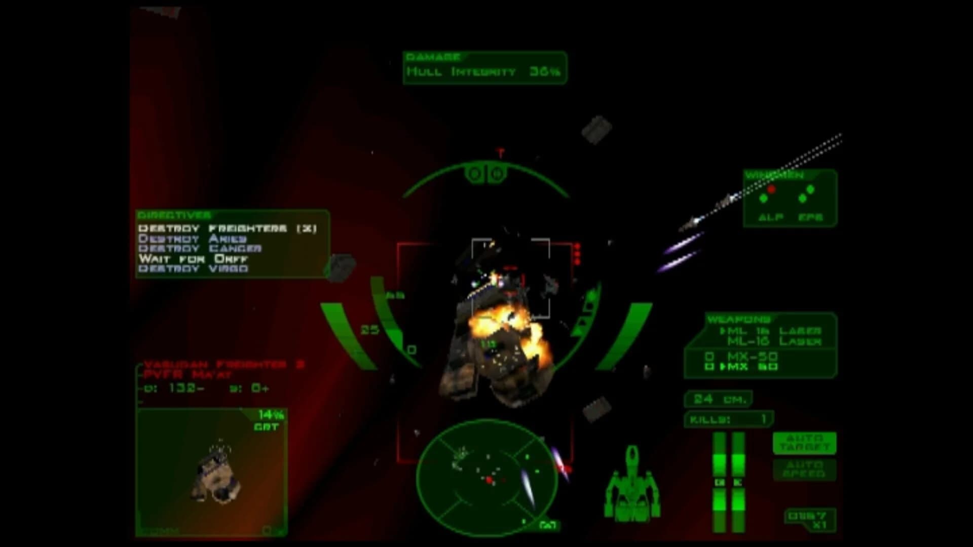 Descent: Freespace - The Great War screenshot 1