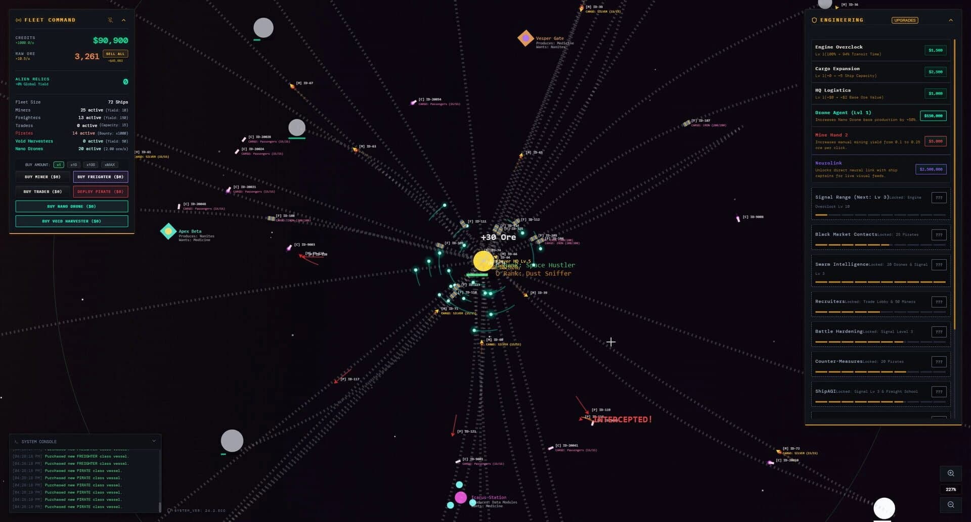 Desk Space: Idle Spacefleet clicker screenshot 3