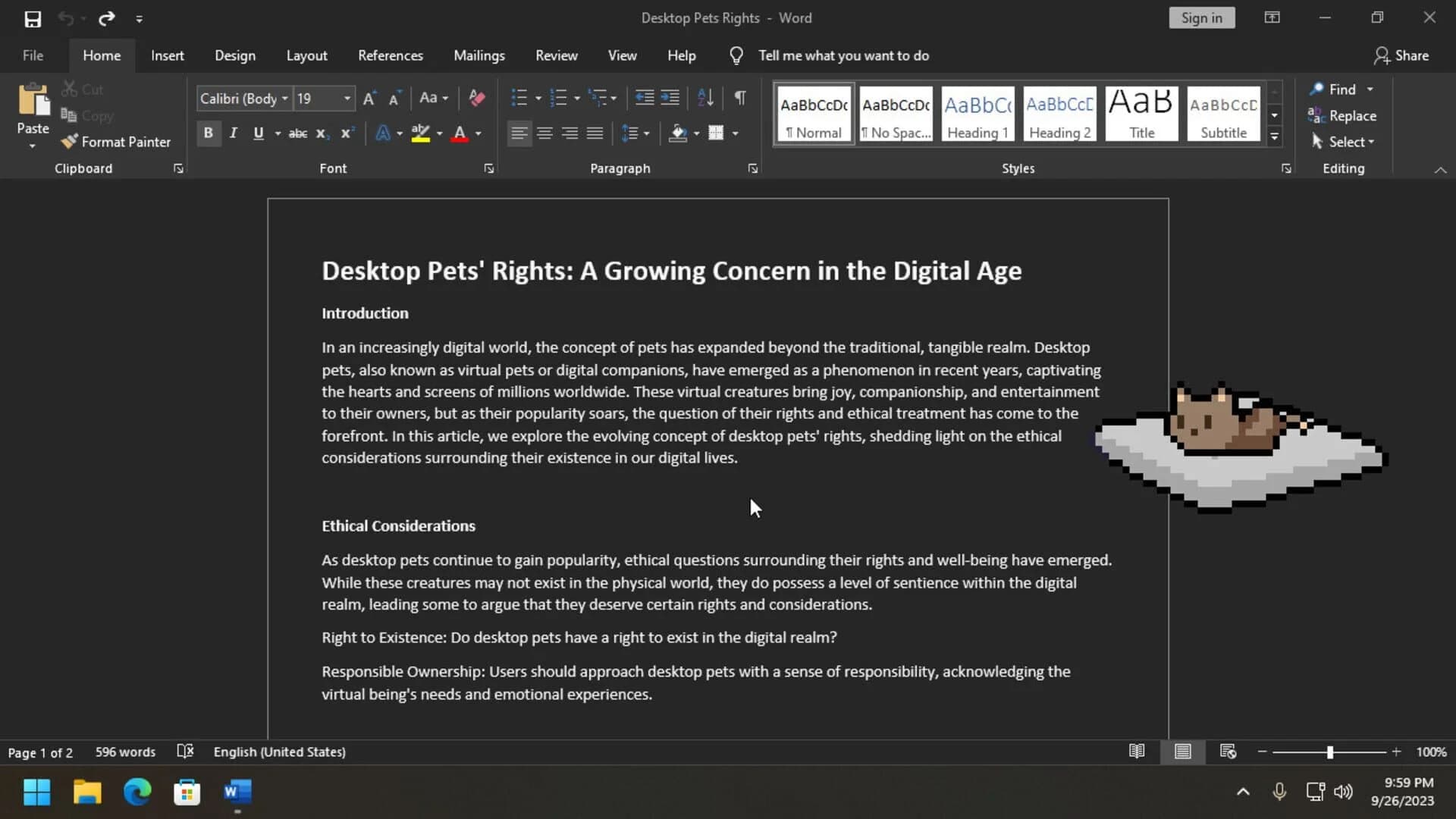 Desktop Pet Project screenshot 3
