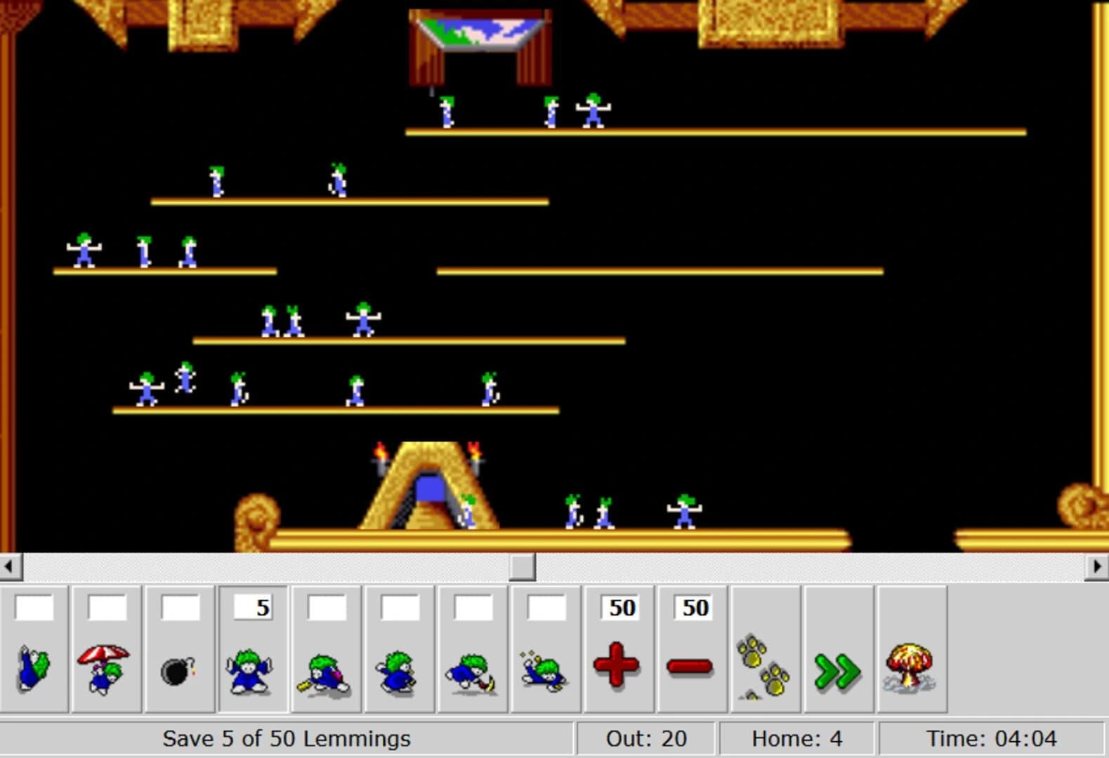 DHTML Lemmings screenshot 2