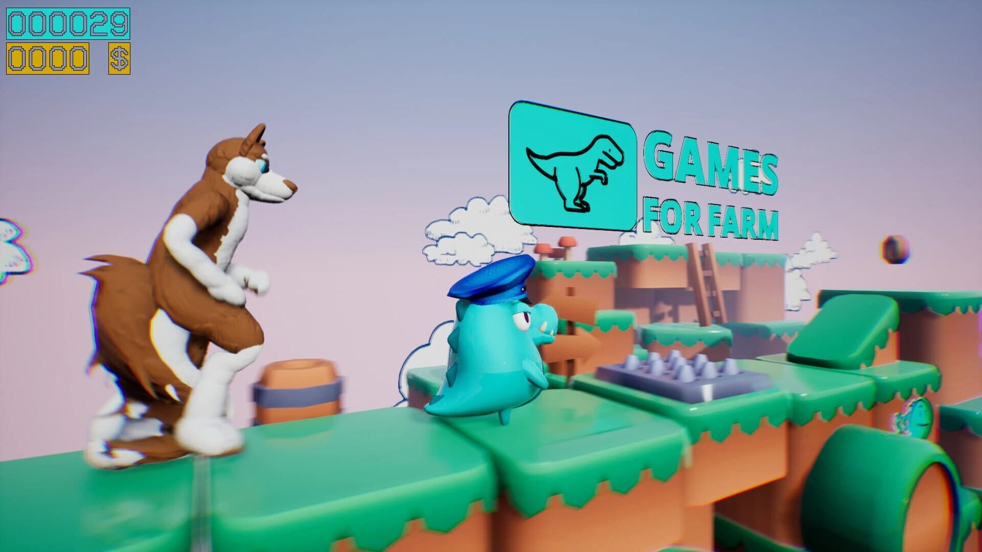 Dino Running from a Furry: Gamesforfarm screenshot 5