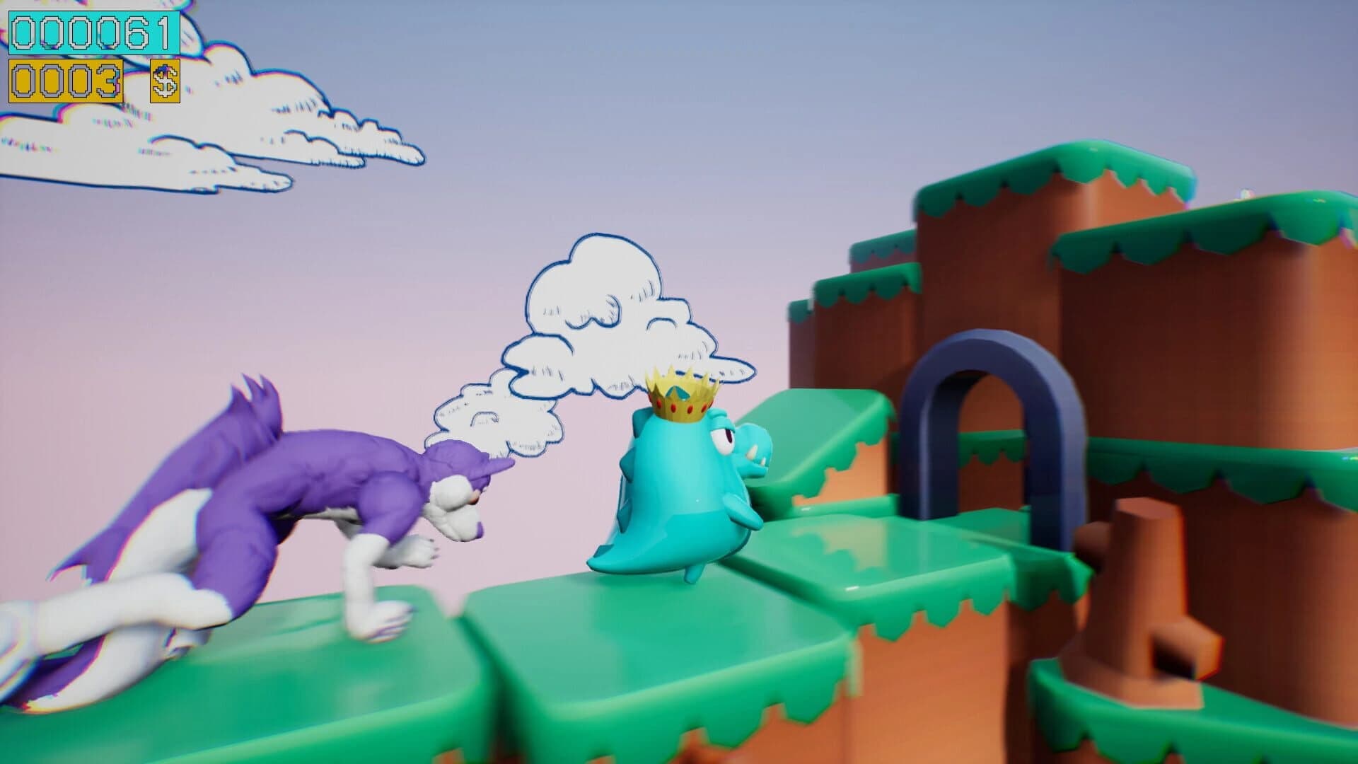 Dino Running from a Furry: Gamesforfarm screenshot 2