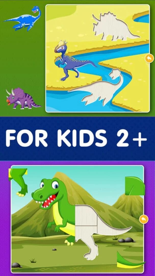 Dinosaur Games: Puzzle for Kids & Toddlers screenshot 1