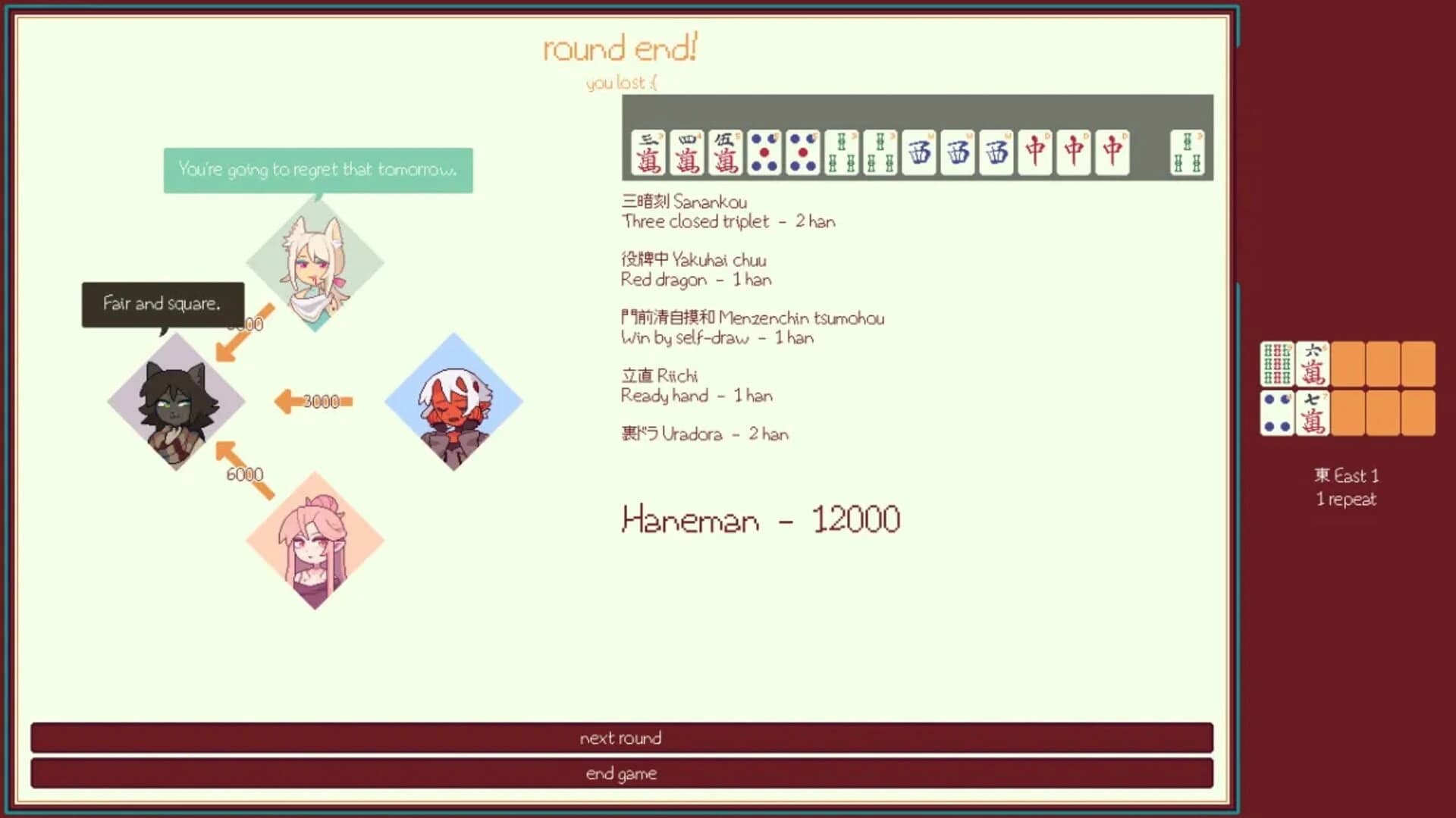 Dirtbag Mahjong screenshot 2