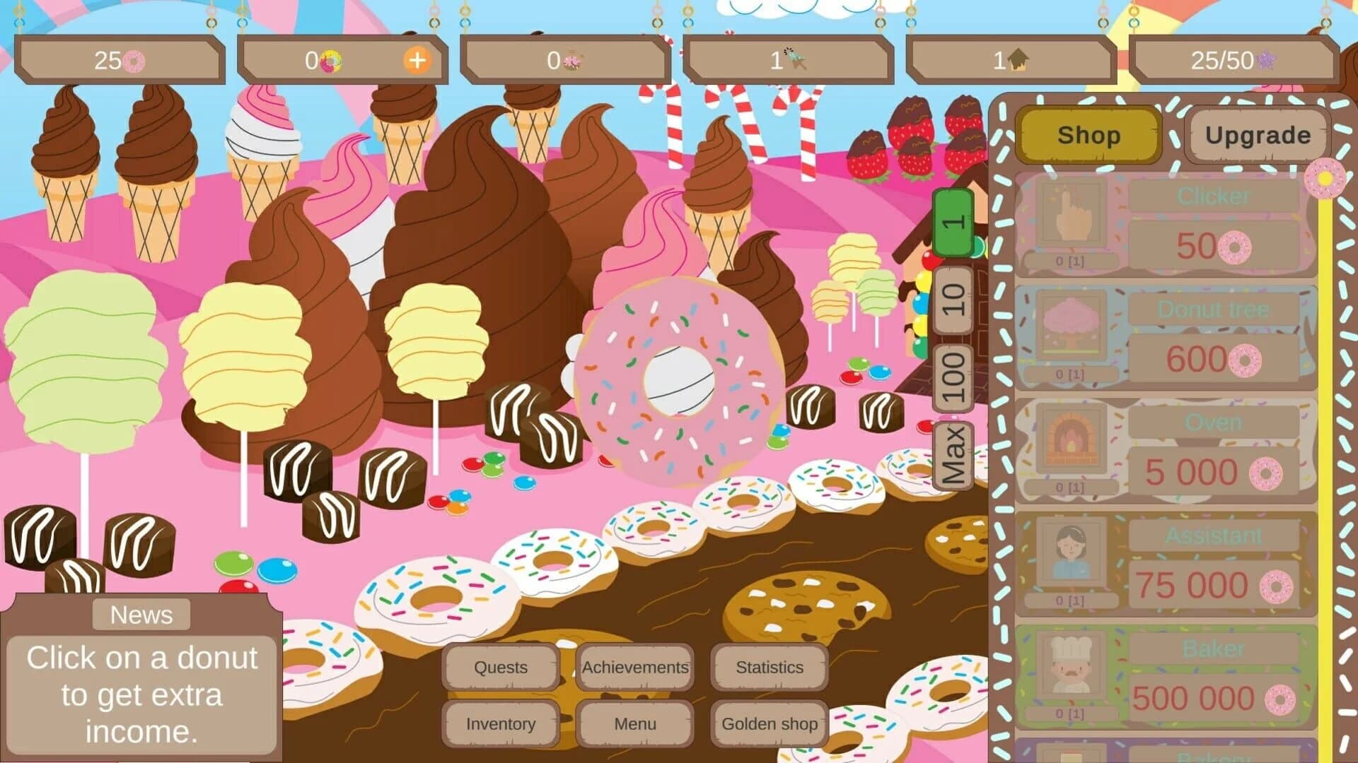 Donut Land Clicker screenshot 1