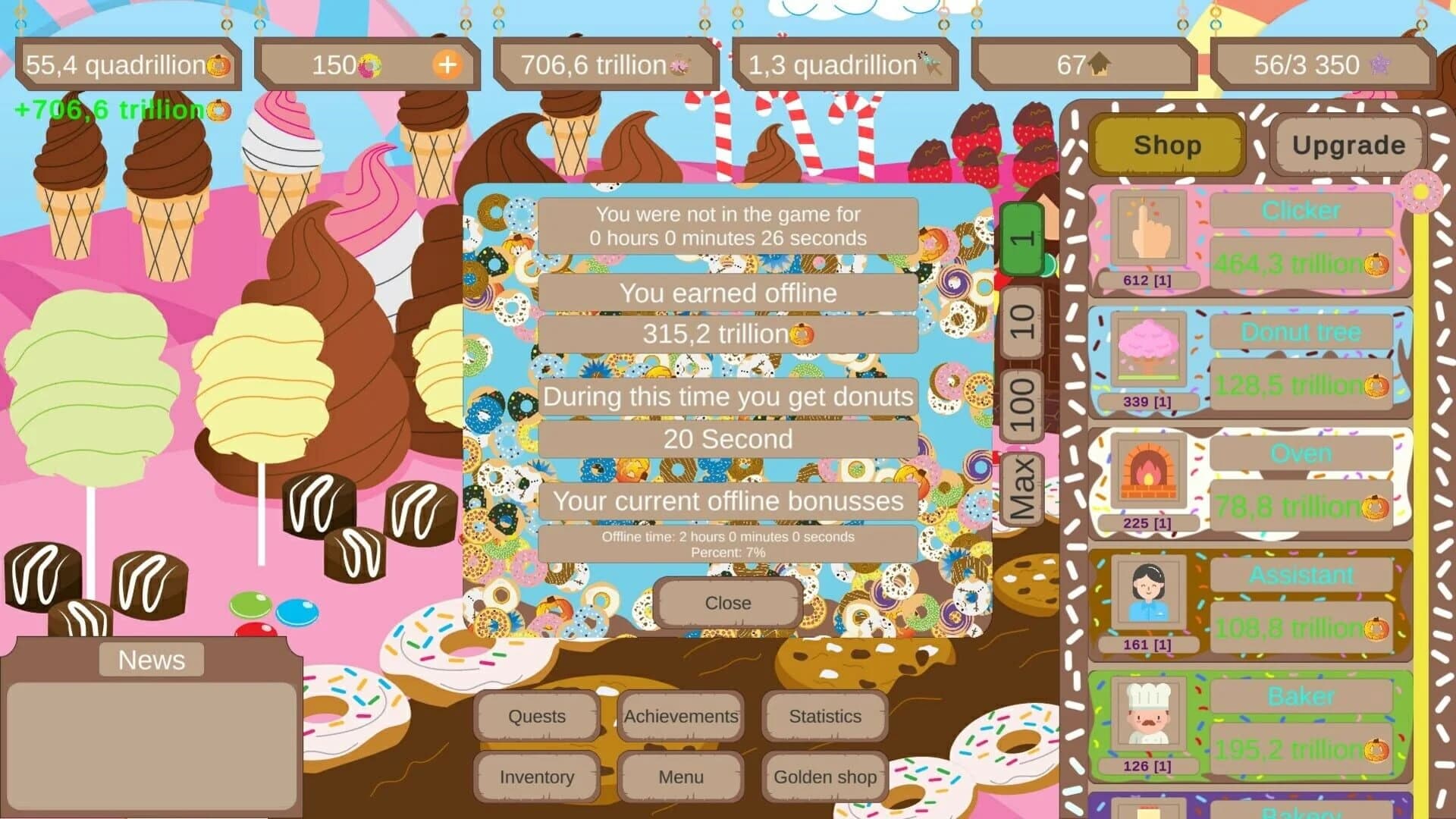 Donut Land Clicker screenshot 3