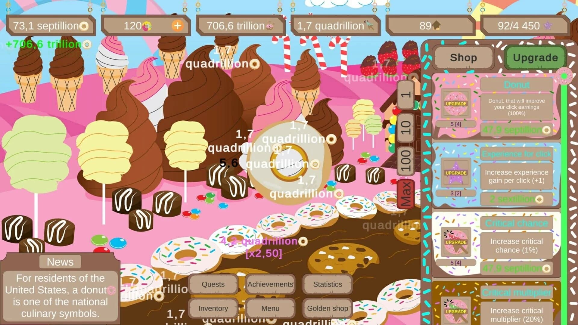 Donut Land Clicker screenshot 2