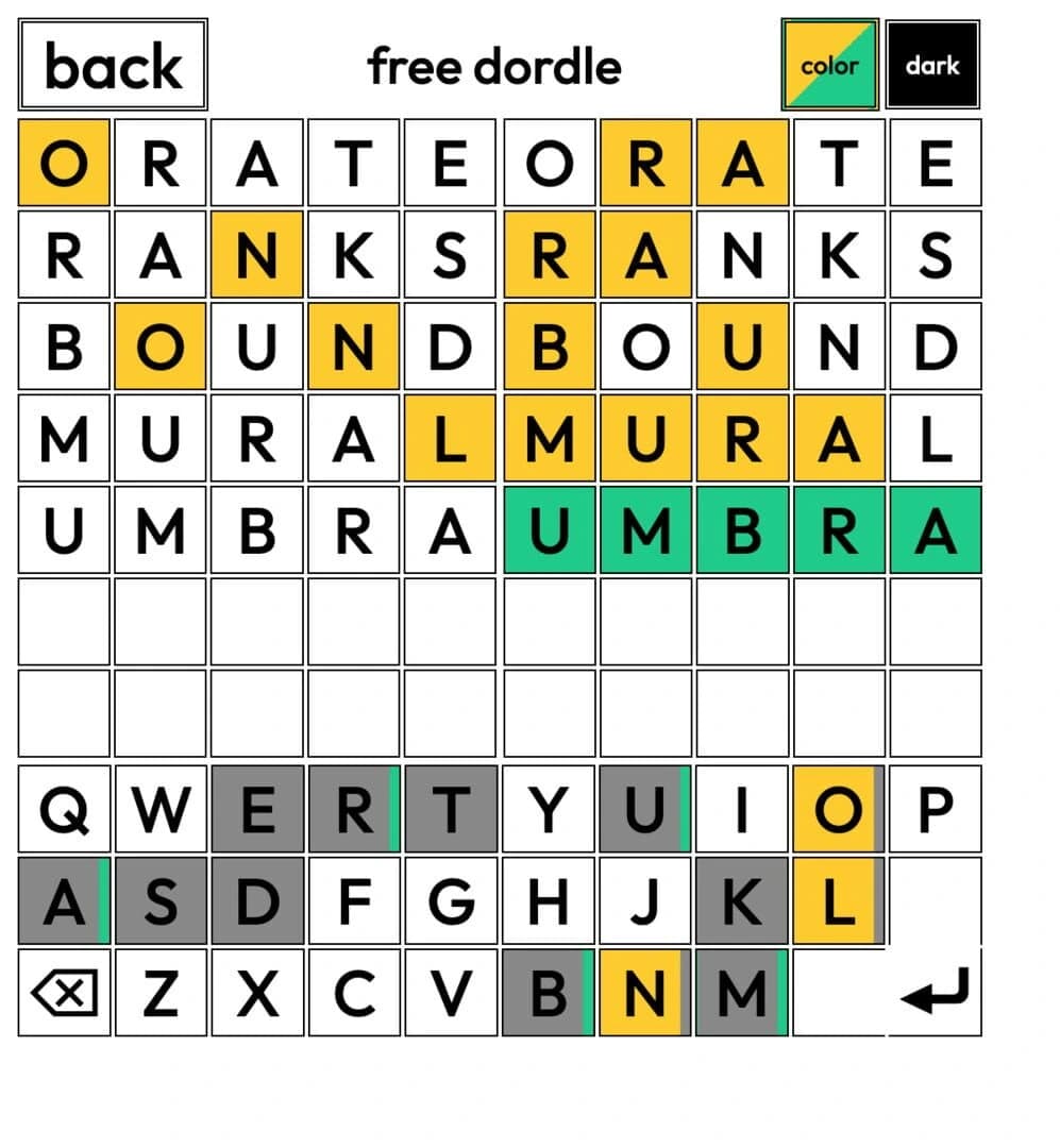 Dordle screenshot 1
