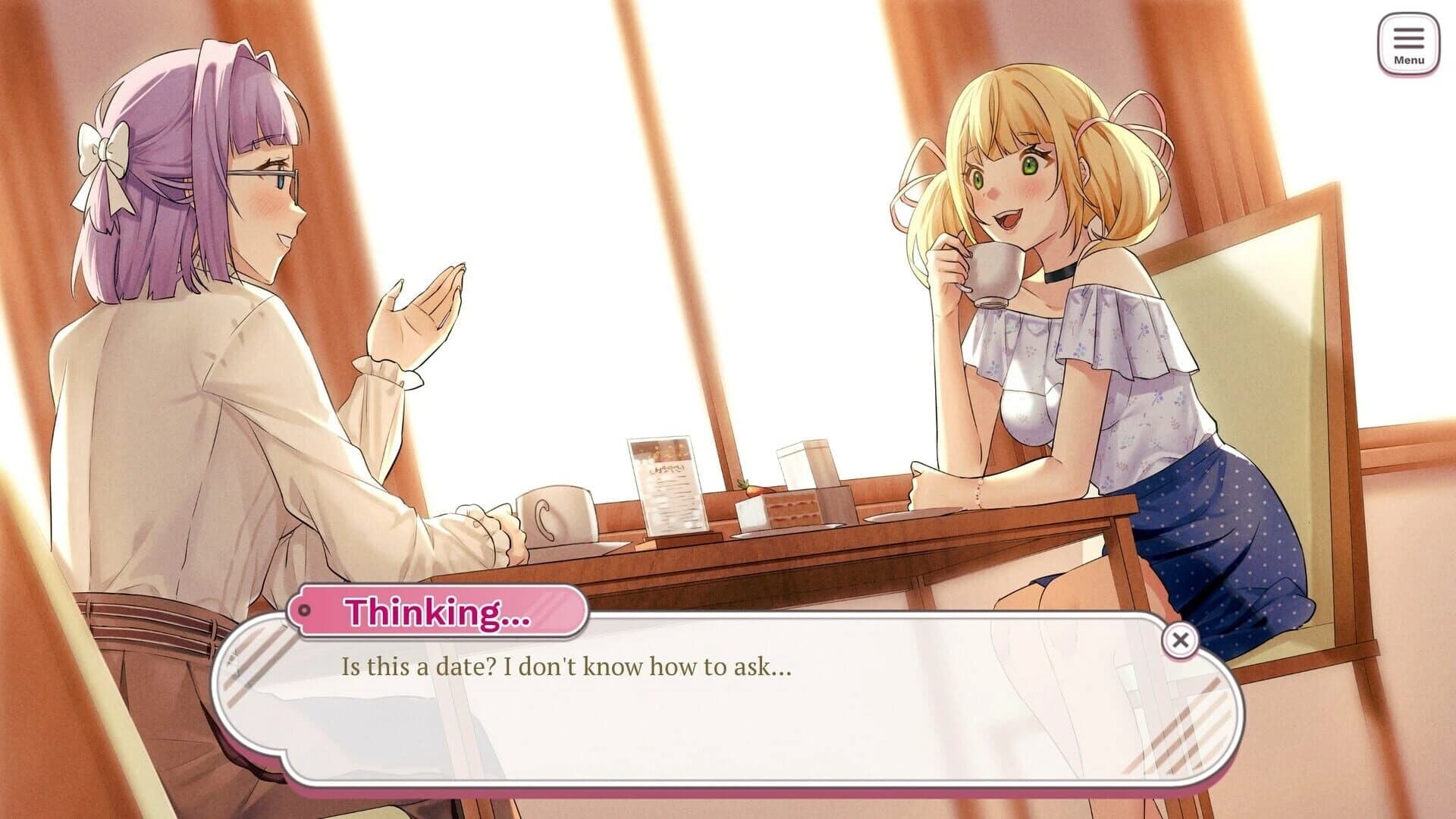 Double Date: Yuri Visual Novel screenshot 1