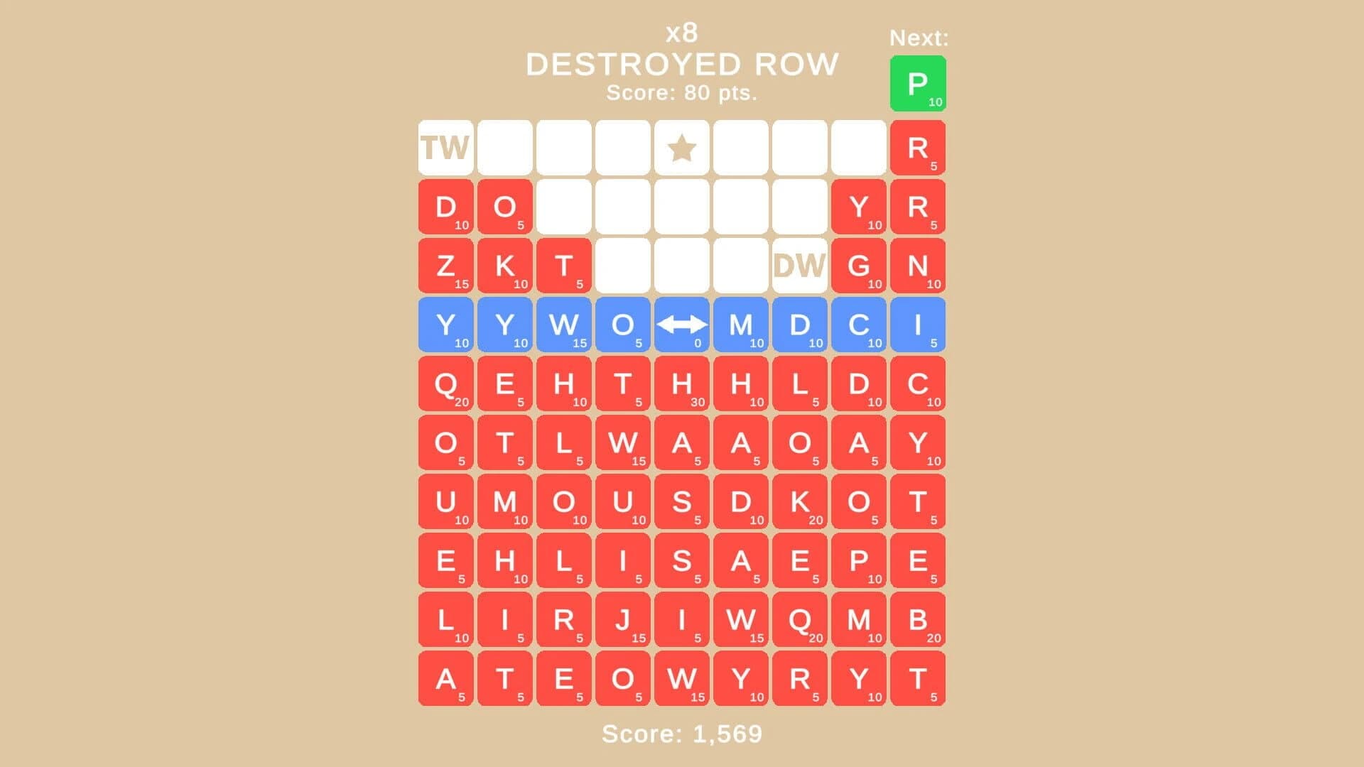 Down Word screenshot 2