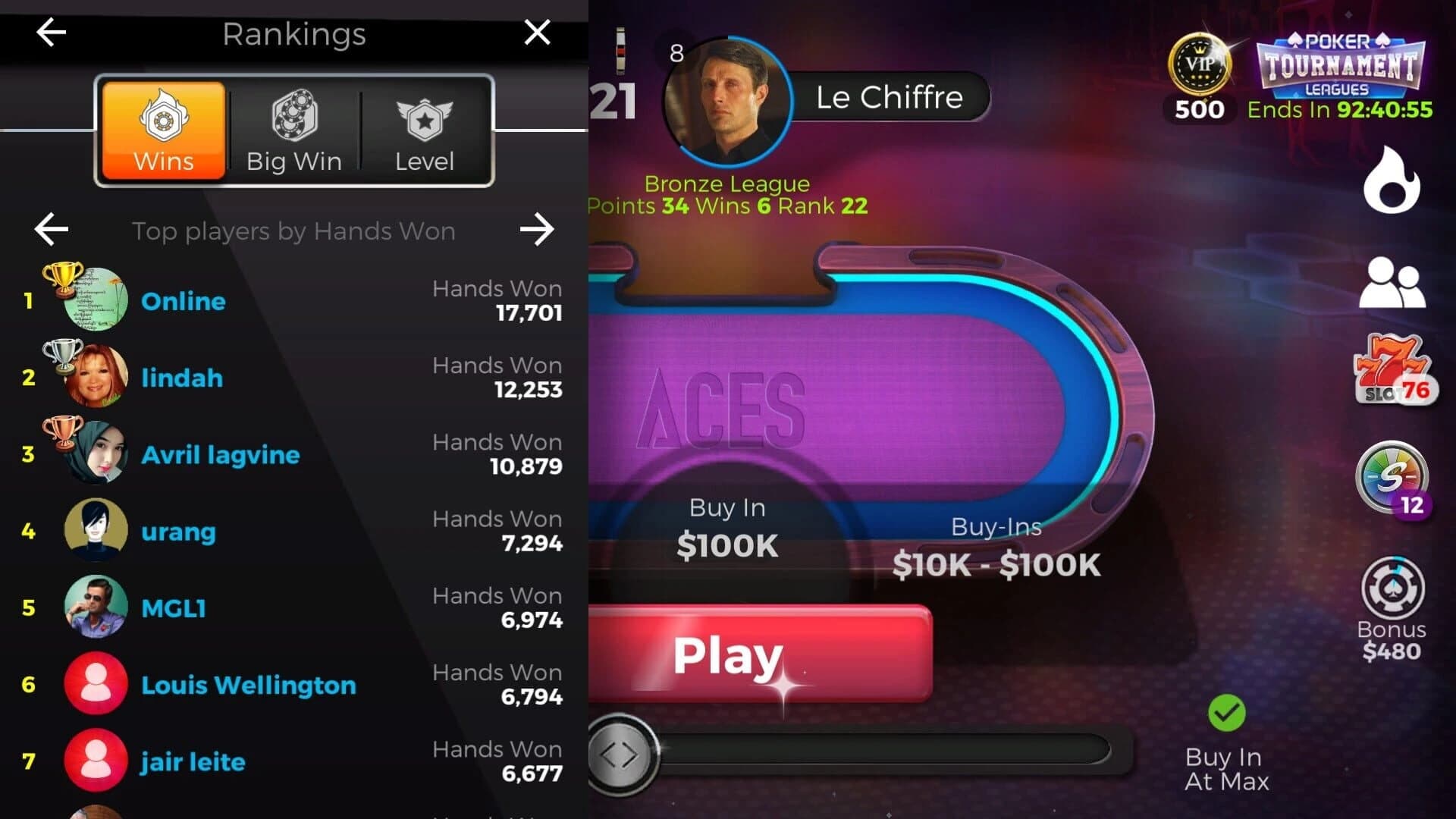 Downtown Casino: Texas Hold'em Poker screenshot 3