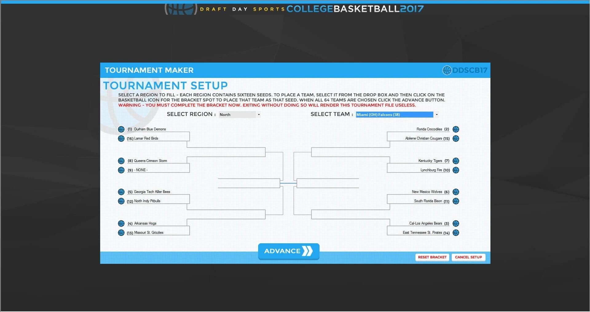 Draft Day Sports: College Basketball 2017 screenshot 4