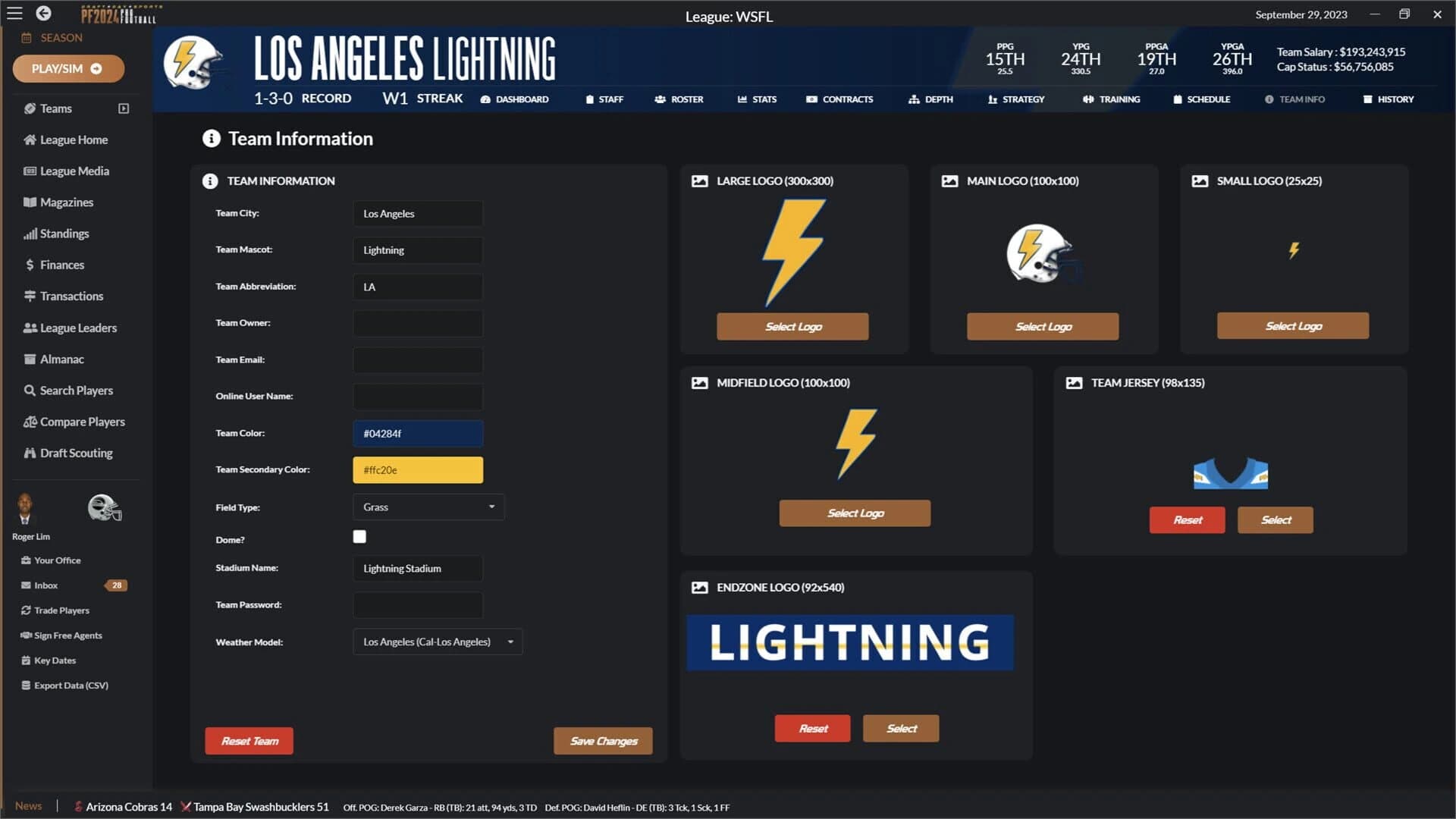 Draft Day Sports: Pro Football 2024 screenshot 2