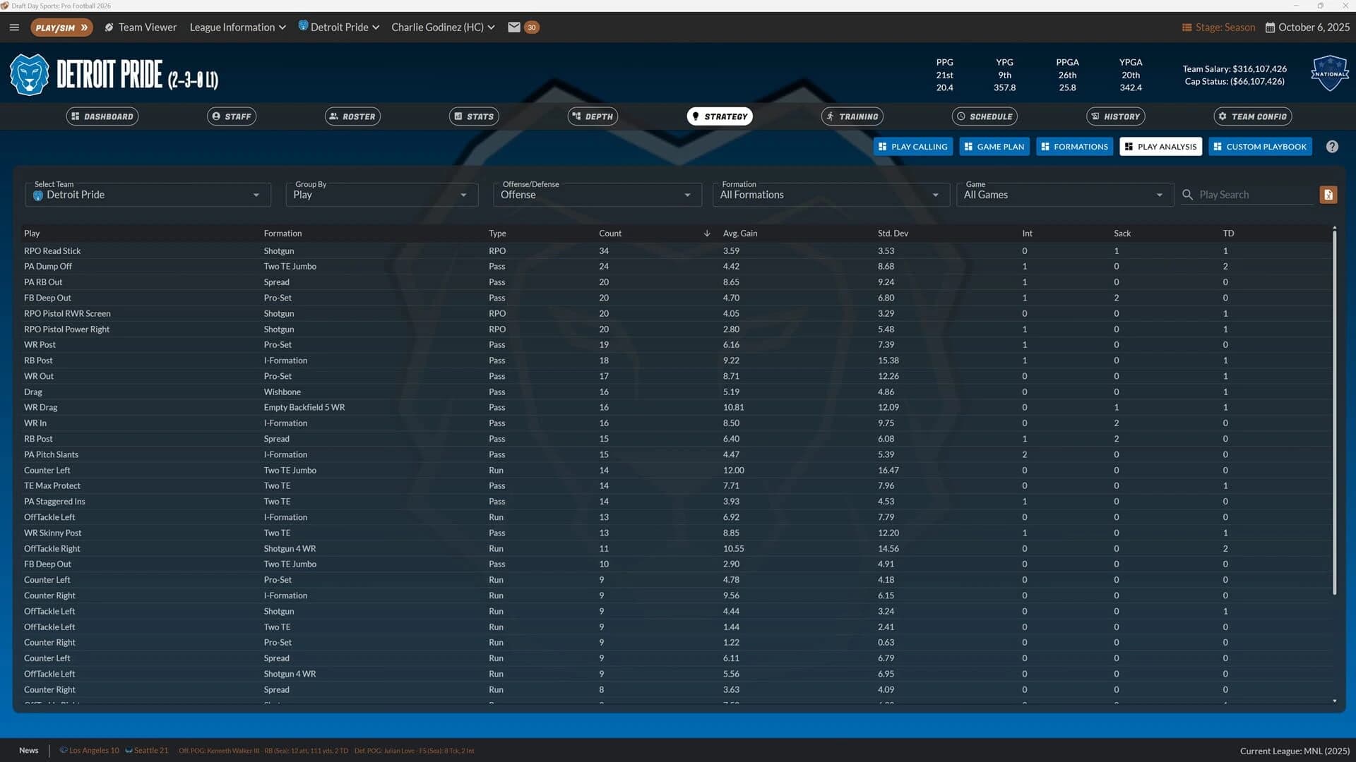 Draft Day Sports: Pro Football 26 screenshot 2