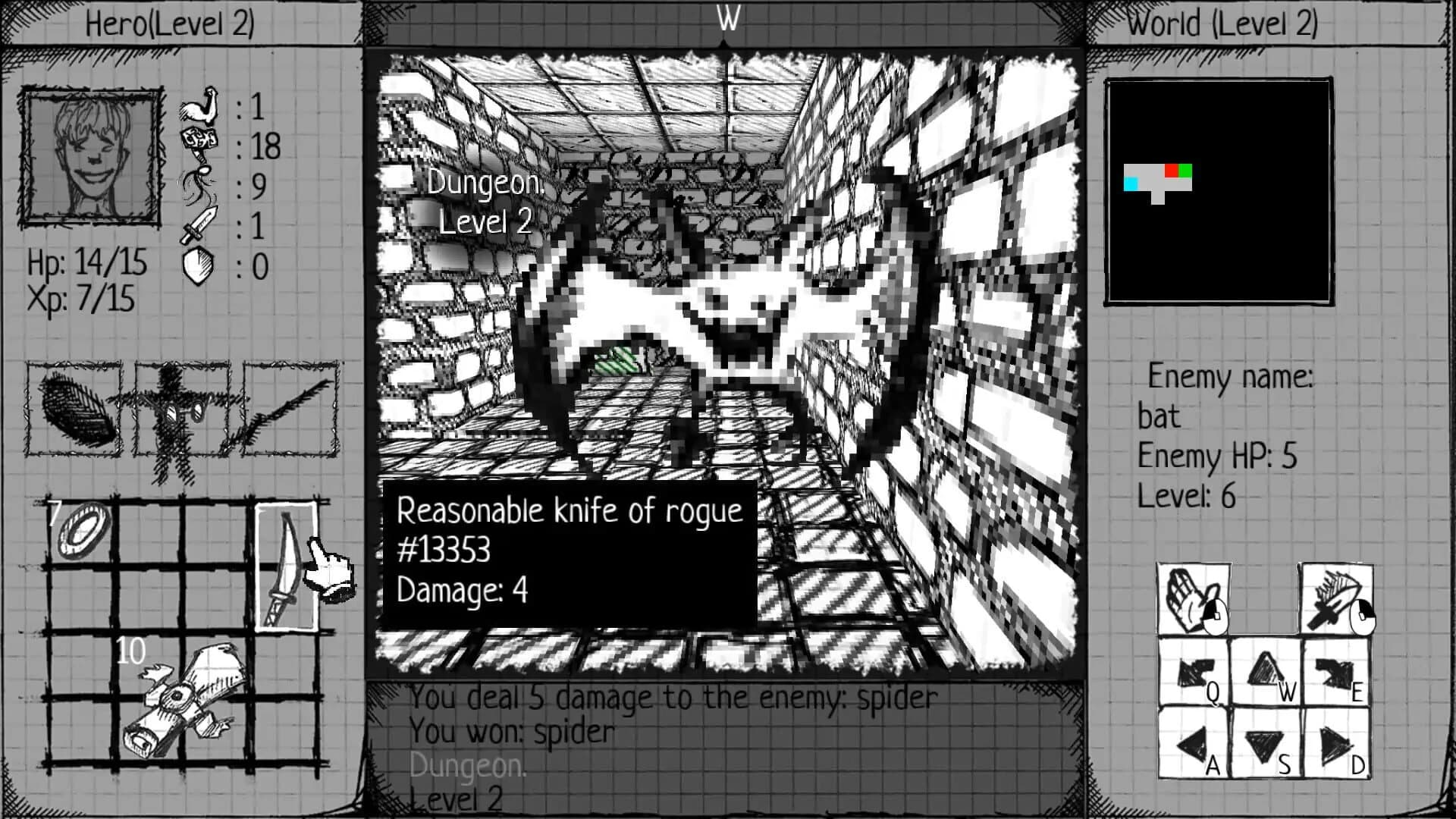 Drawngeon: Dungeons of Ink and Paper screenshot 1