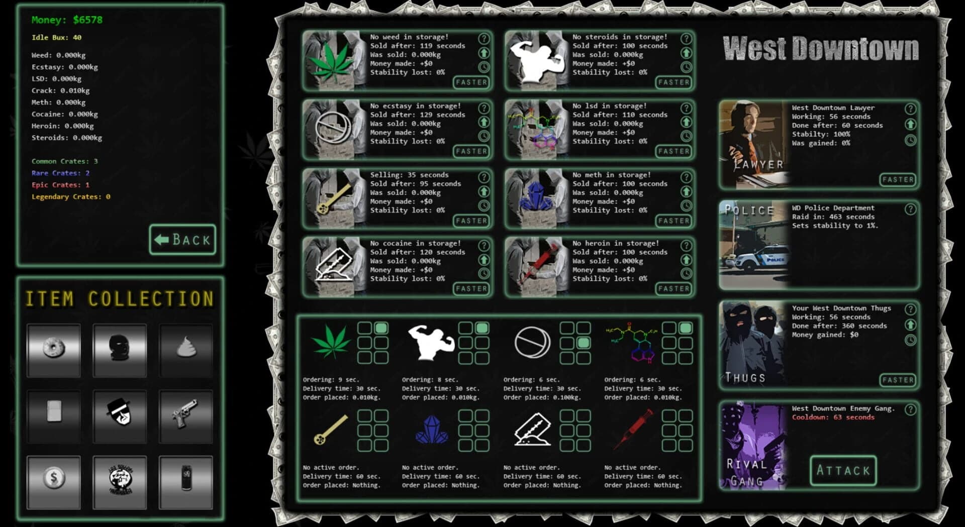 Drugs and Crime Idle screenshot 2