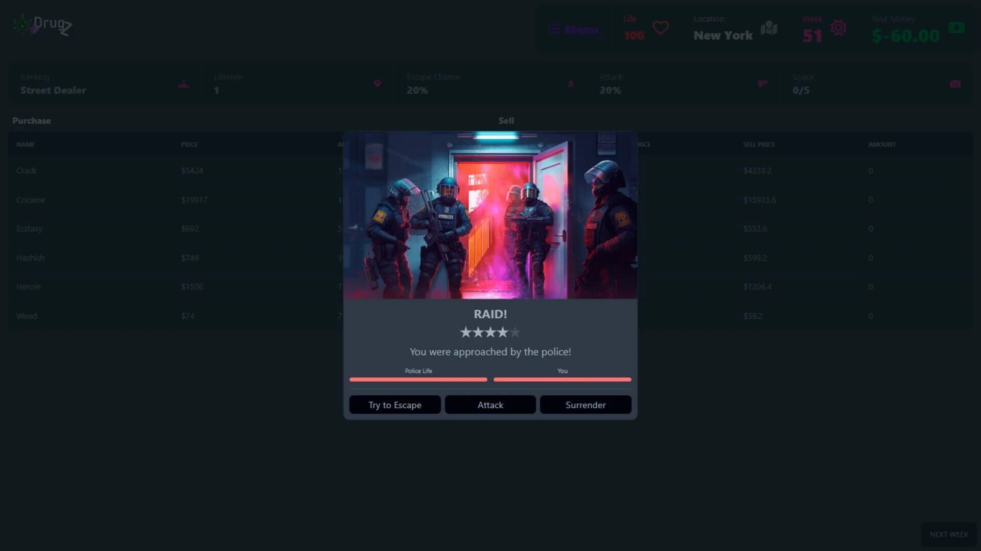 Drugz: 2D Drug Empire Simulator screenshot 1