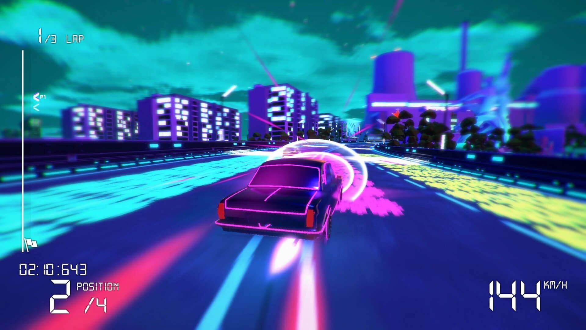 Electro Ride: The Neon Racing screenshot 1