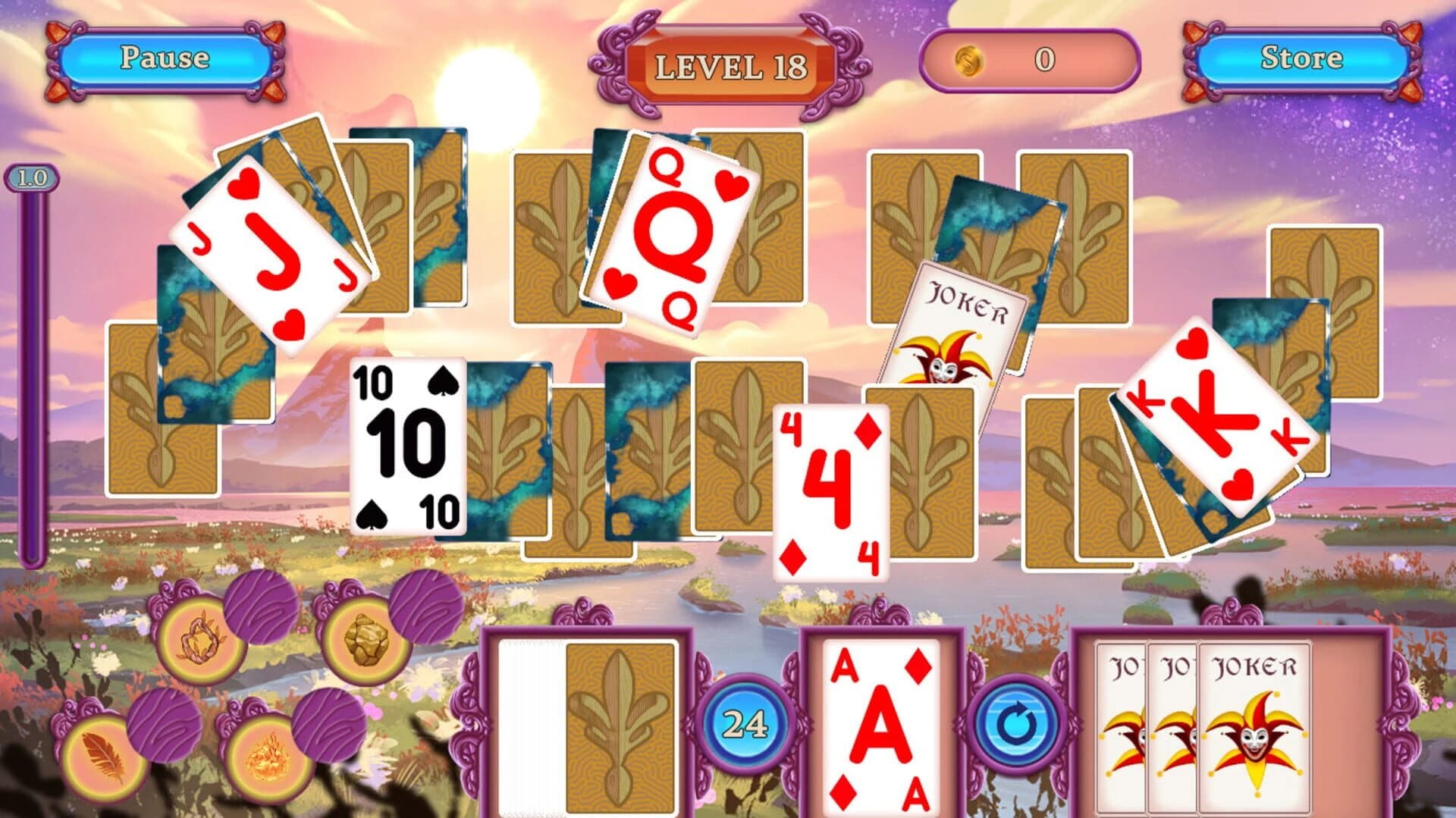 Endless Soul Light Solitaire screenshot 2