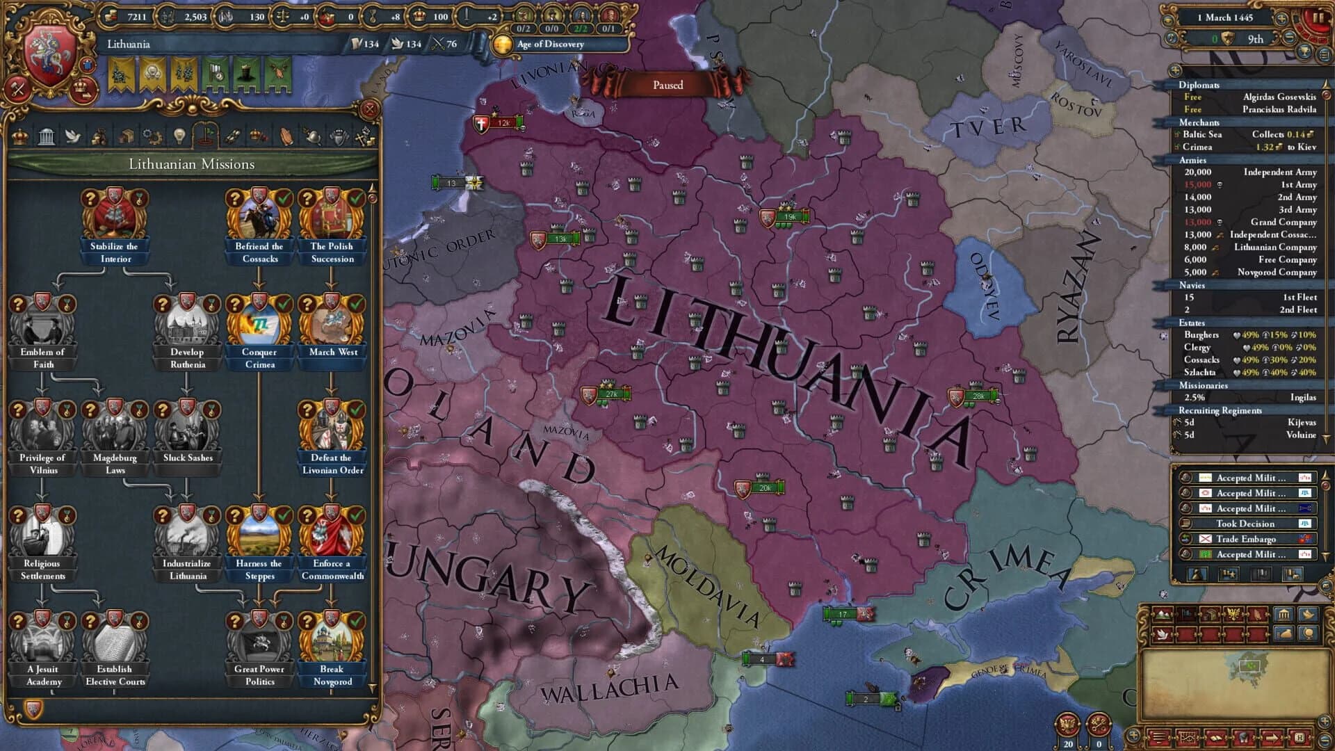 Europa Universalis IV: Lions of the North screenshot 2