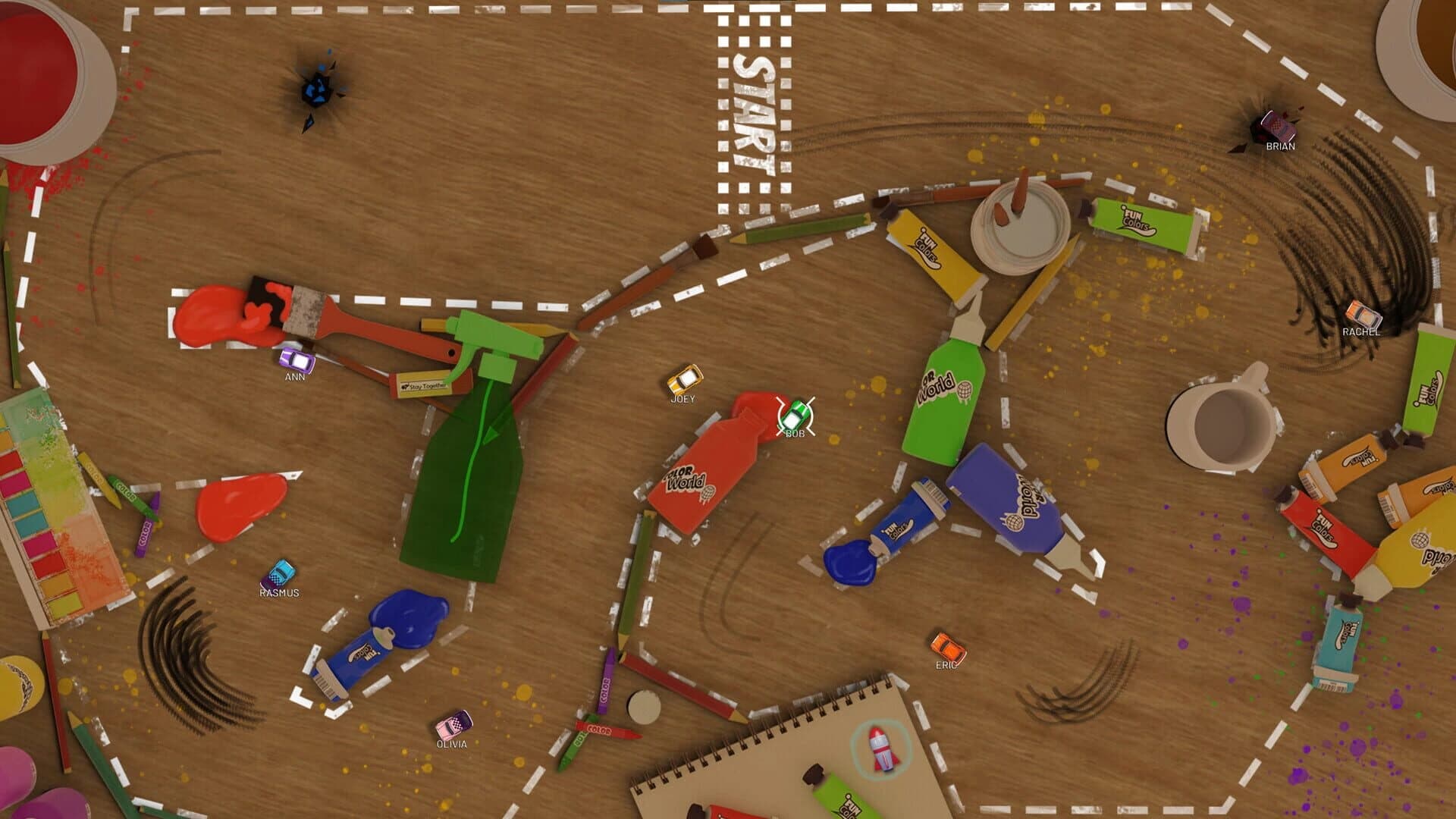 Event Race: Bob's Art Table Tracks screenshot 3