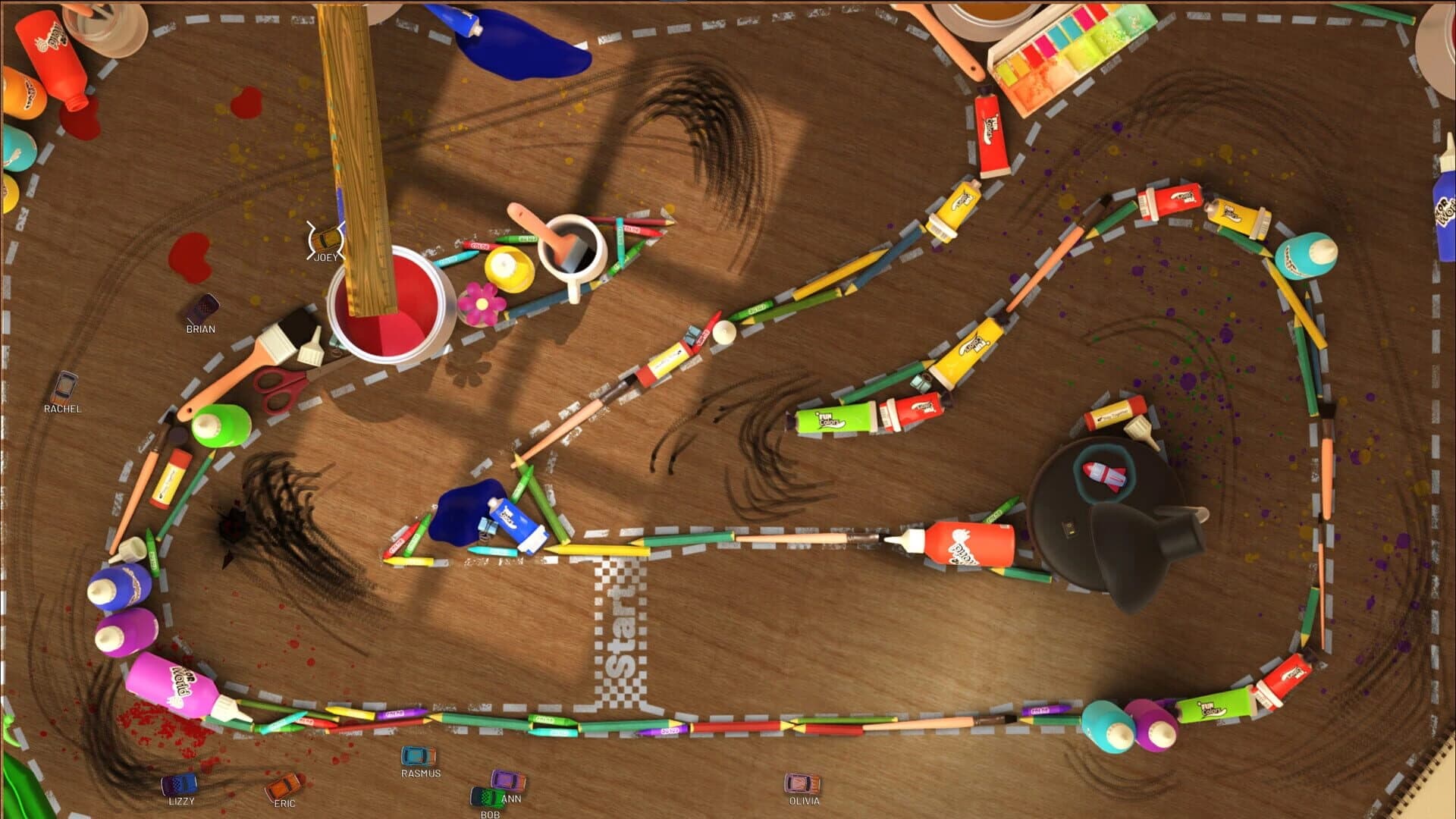 Event Race: Bob's Art Table Tracks screenshot 4