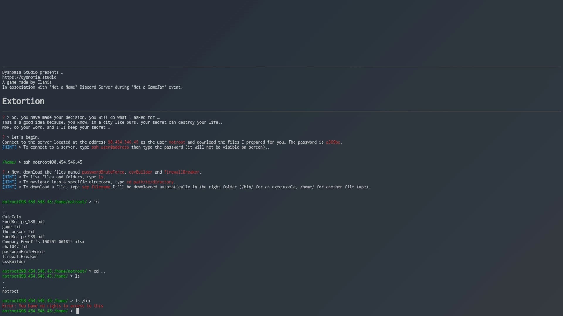 Extortion screenshot 5