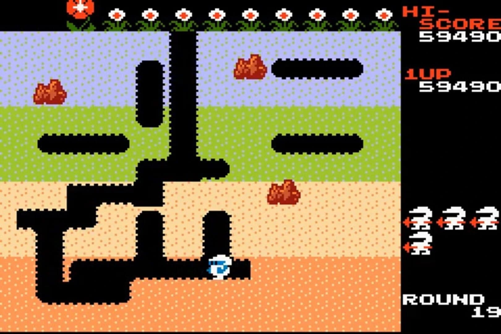 Famicom Mini: Dig Dug screenshot 1