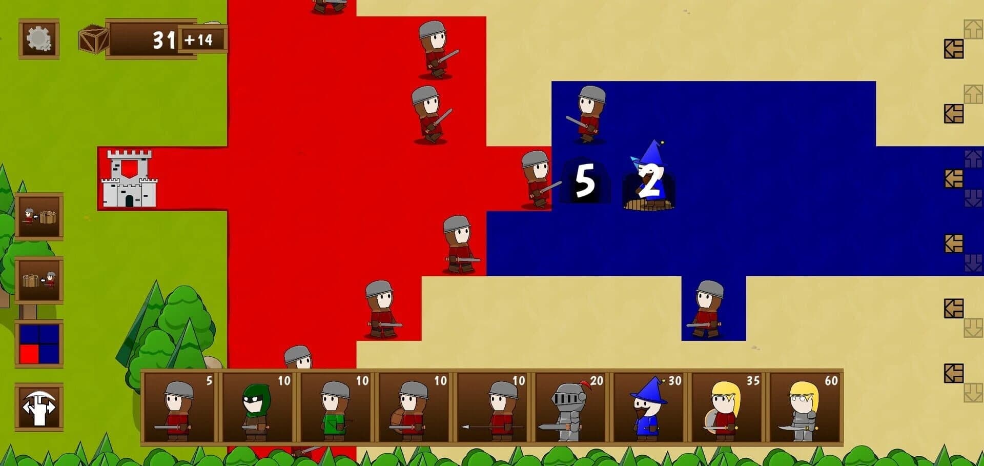 Fantasy Mercenary Wars screenshot 1