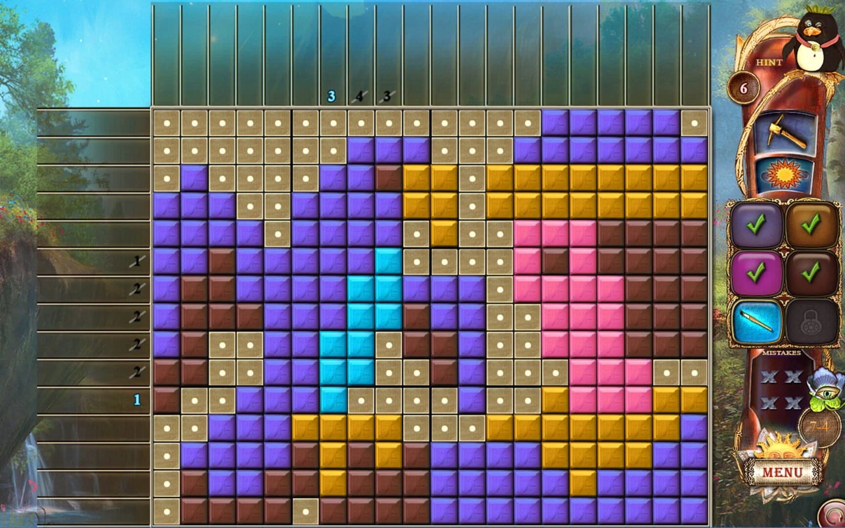 Fantasy Mosaics 19: Edge of the World screenshot 1
