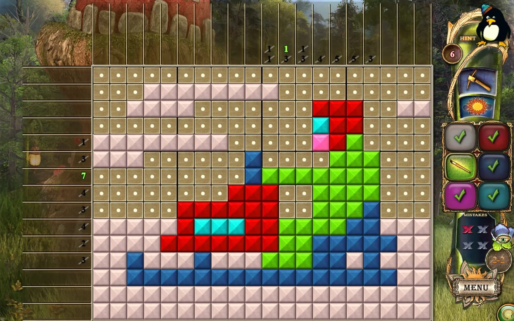 Fantasy Mosaics 23: Magic Forest screenshot 4