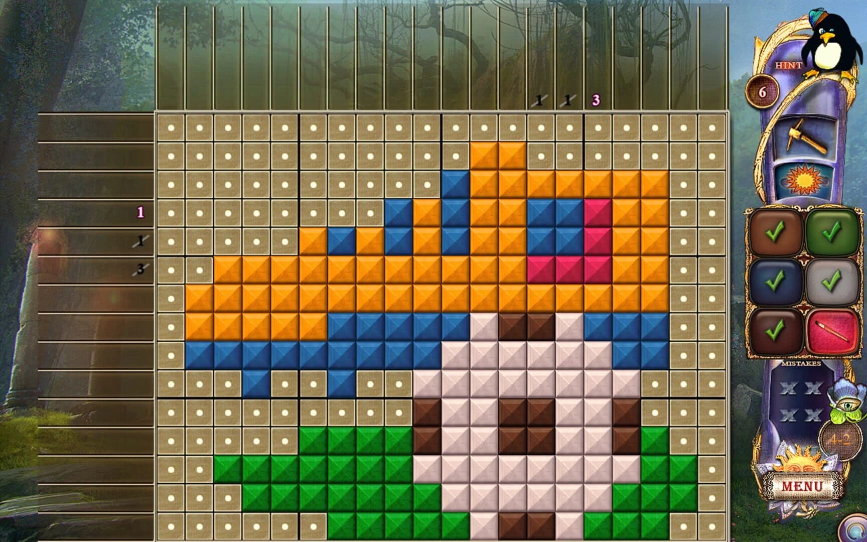 Fantasy Mosaics 24: Deserted Island screenshot 1